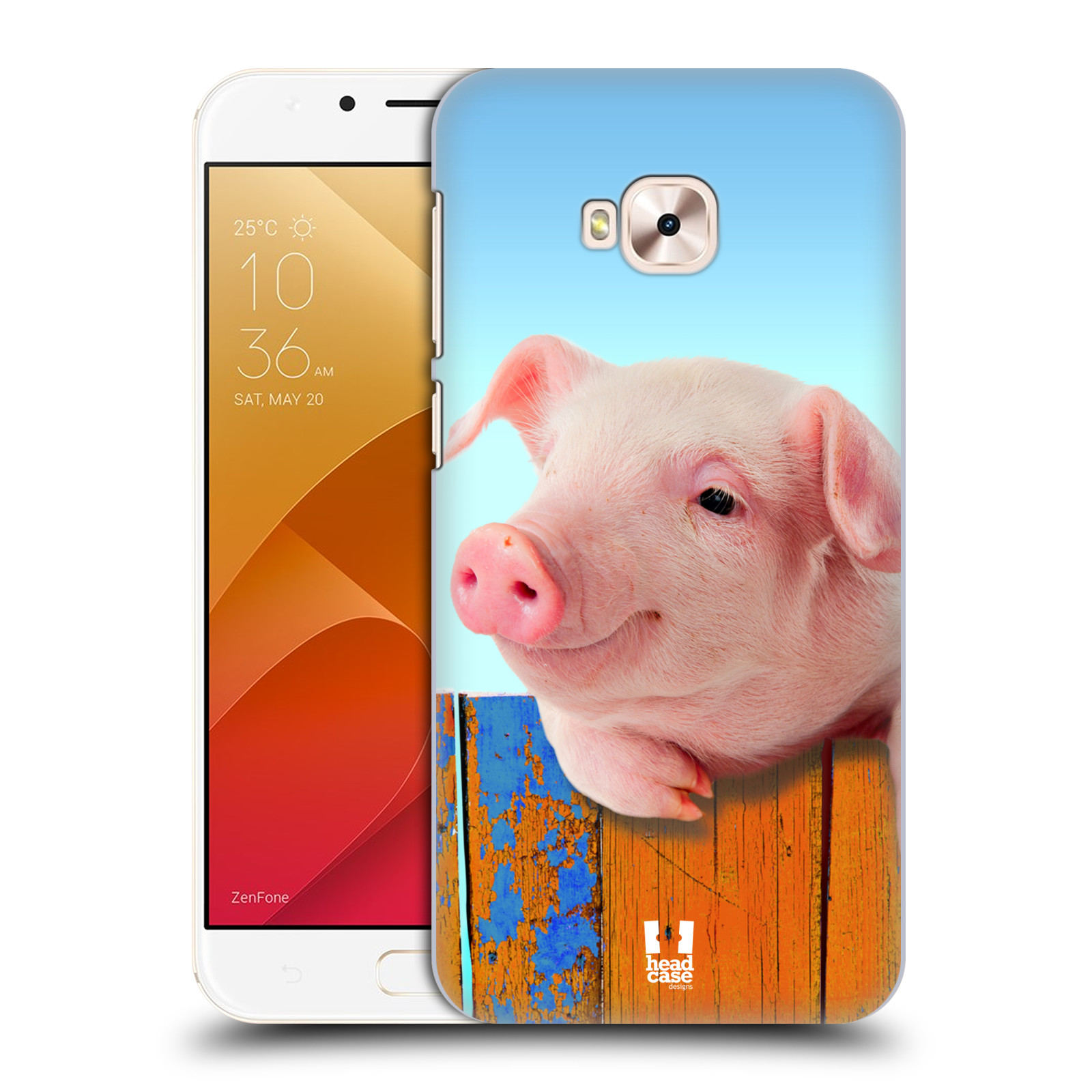 HEAD CASE plastový obal na mobil Asus Zenfone 4 Selfie Pro ZD552KL vzor Legrační zvířátka prasátko růžová