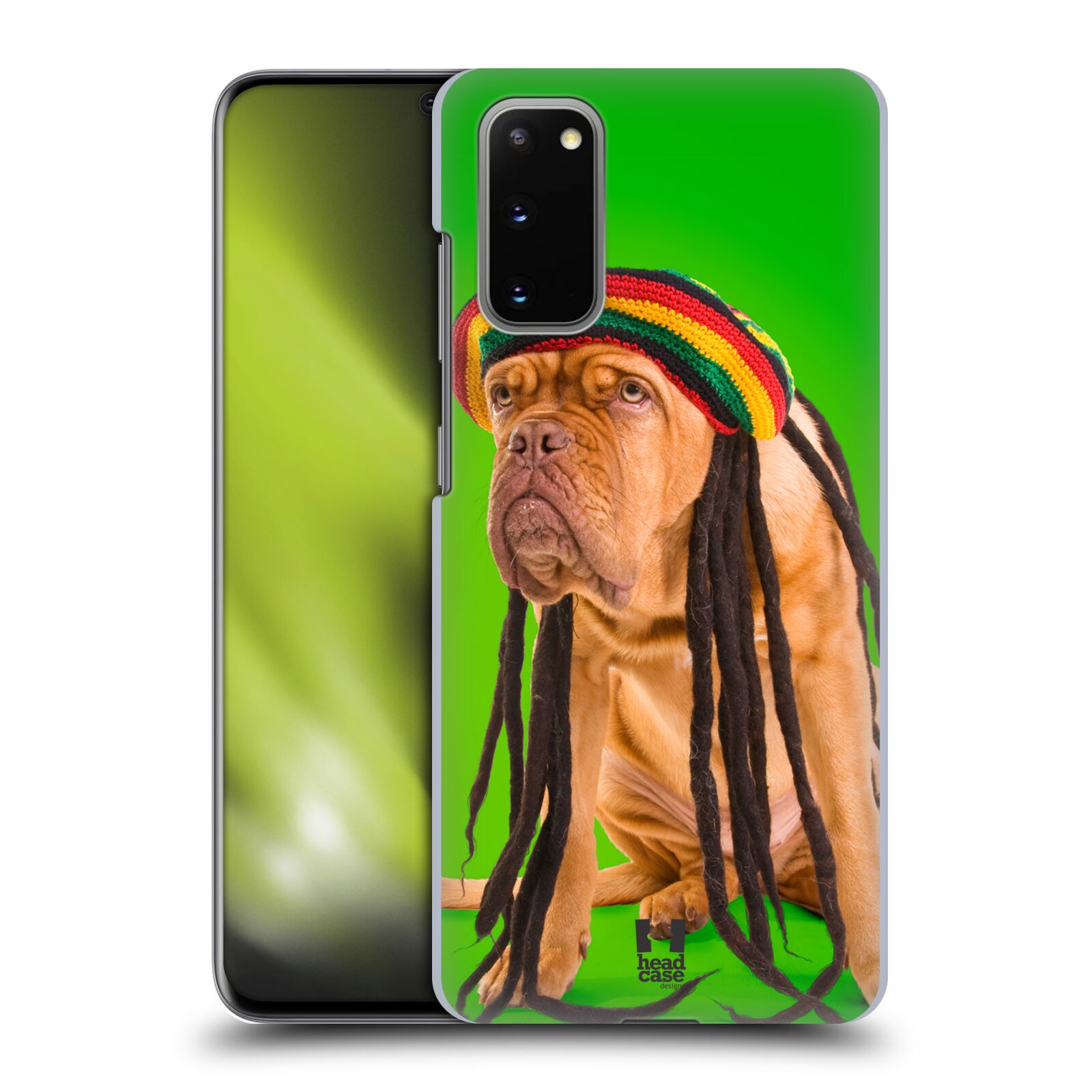 Pouzdro na mobil Samsung Galaxy S20 - HEAD CASE - vzor Legrační zvířátka pejsek dredy Rastafarián