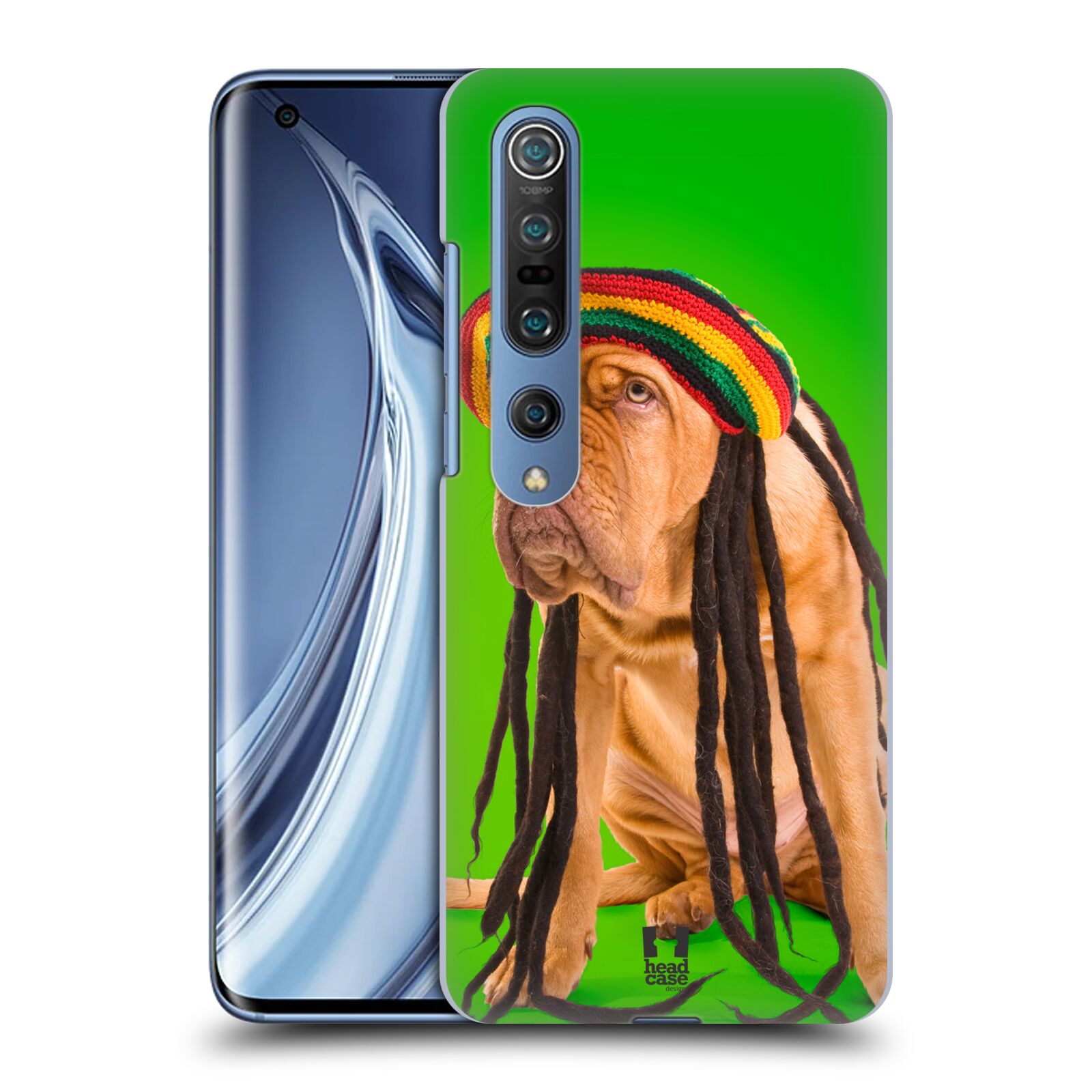 HEAD CASE plastový obal na mobil Xiaomi Mi 10 vzor Legrační zvířátka pejsek dredy Rastafarián