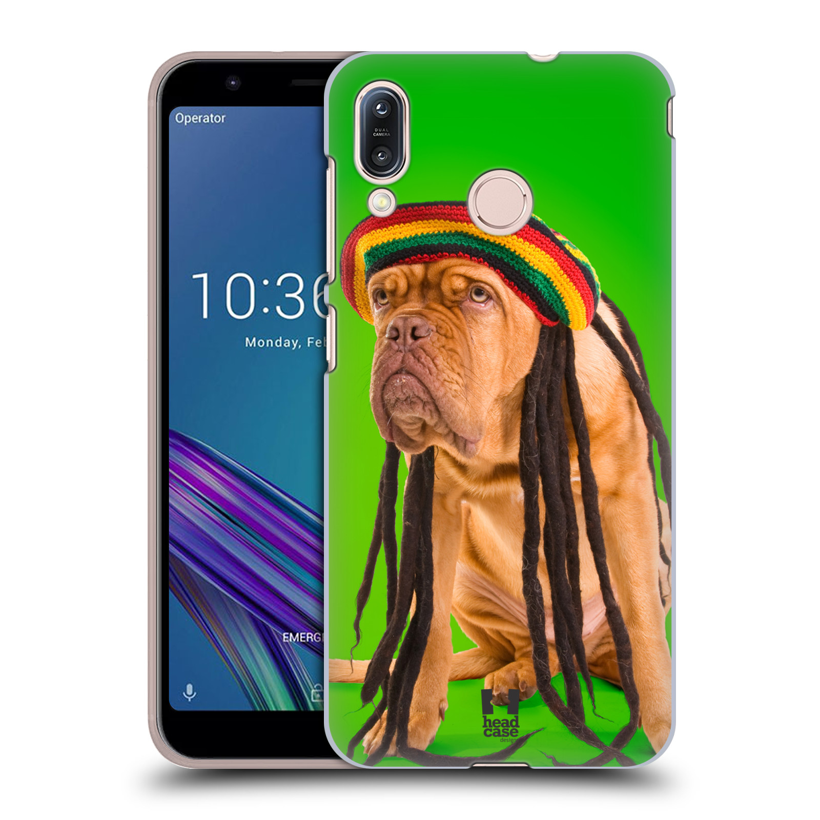 Pouzdro na mobil Asus Zenfone Max M1 (ZB555KL) - HEAD CASE - vzor Legrační zvířátka pejsek dredy Rastafarián