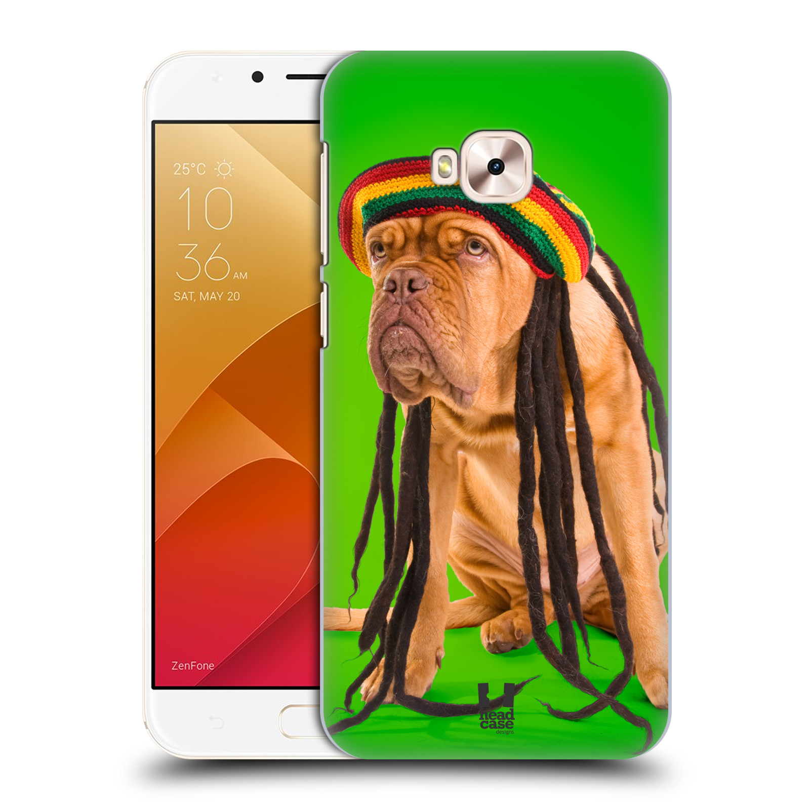 HEAD CASE plastový obal na mobil Asus Zenfone 4 Selfie Pro ZD552KL vzor Legrační zvířátka pejsek dredy Rastafarián