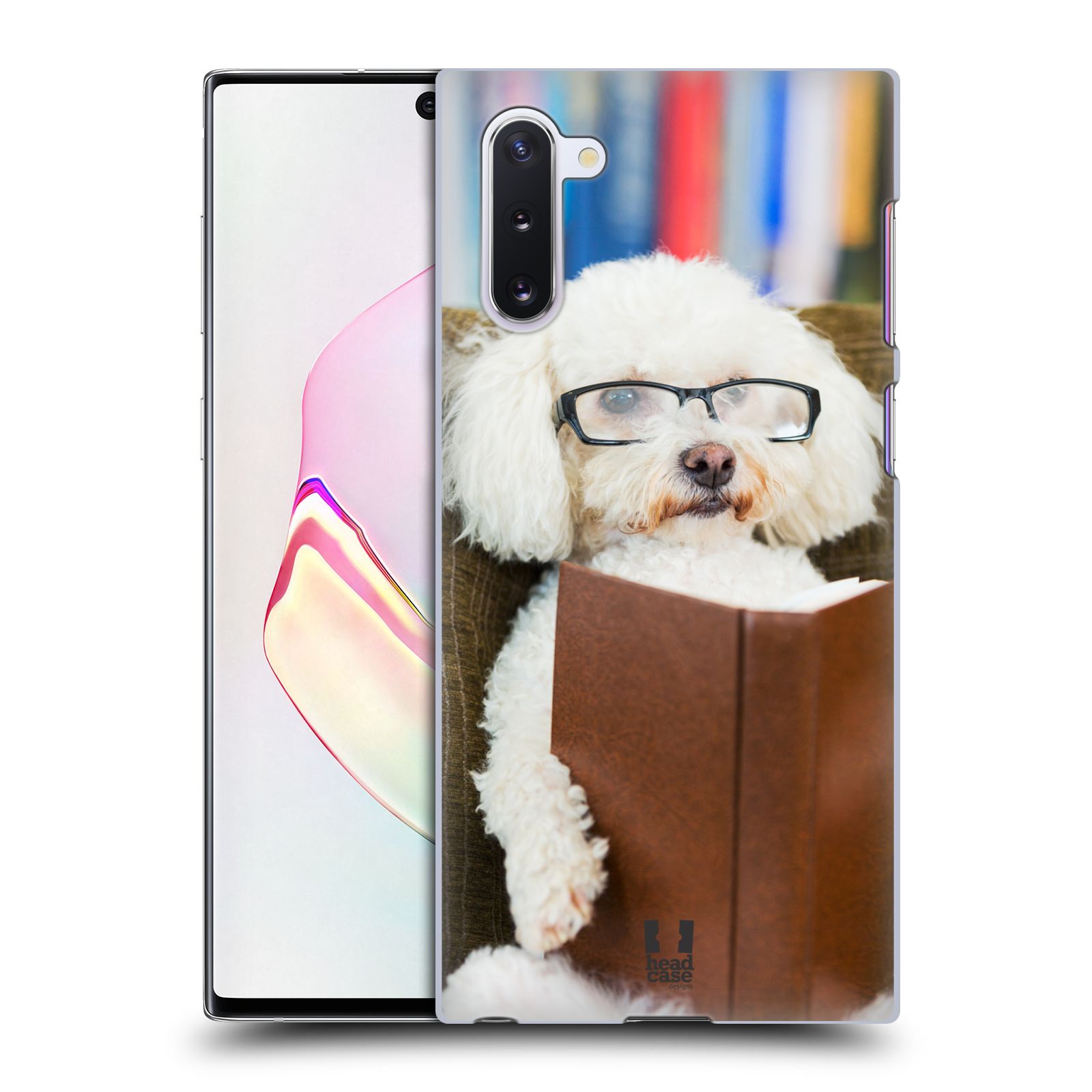 Pouzdro na mobil Samsung Galaxy Note 10 - HEAD CASE - vzor Legrační zvířátka pejsek čtenář