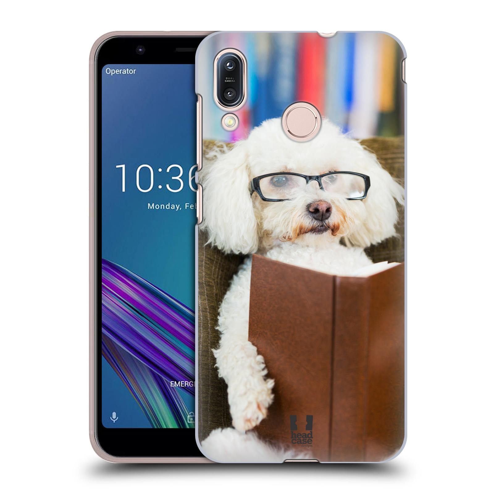 Pouzdro na mobil Asus Zenfone Max M1 (ZB555KL) - HEAD CASE - vzor Legrační zvířátka pejsek čtenář