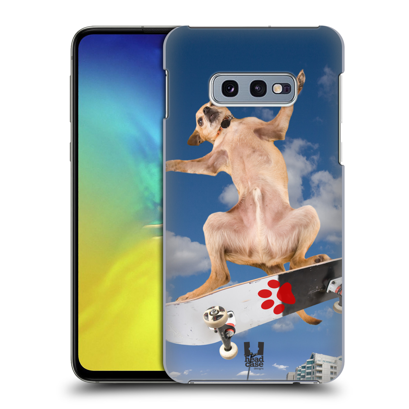 Pouzdro na mobil Samsung Galaxy S10e - HEAD CASE - vzor Legrační zvířátka pejsek skateboard
