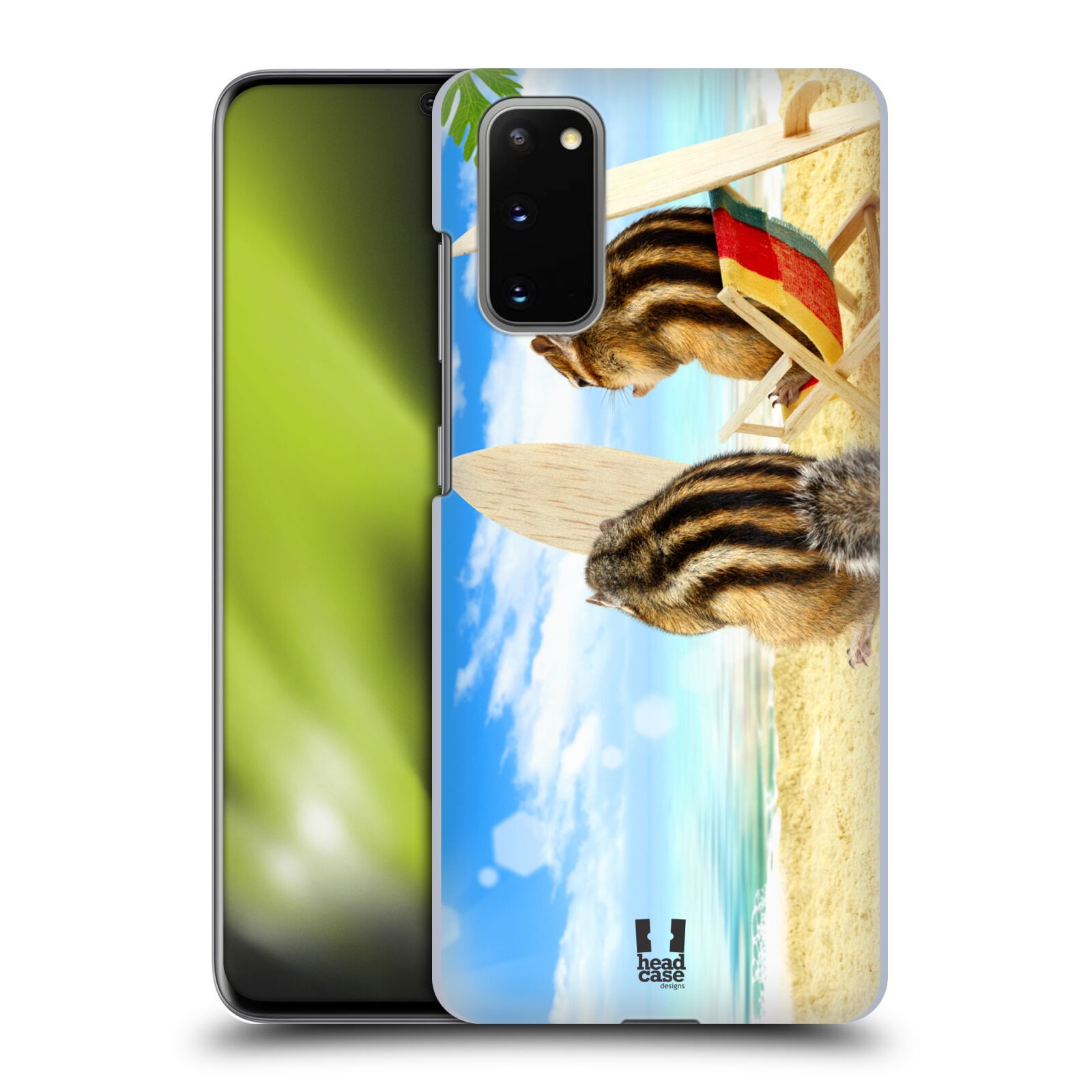Pouzdro na mobil Samsung Galaxy S20 - HEAD CASE - vzor Legrační zvířátka veverky surfaři u moře