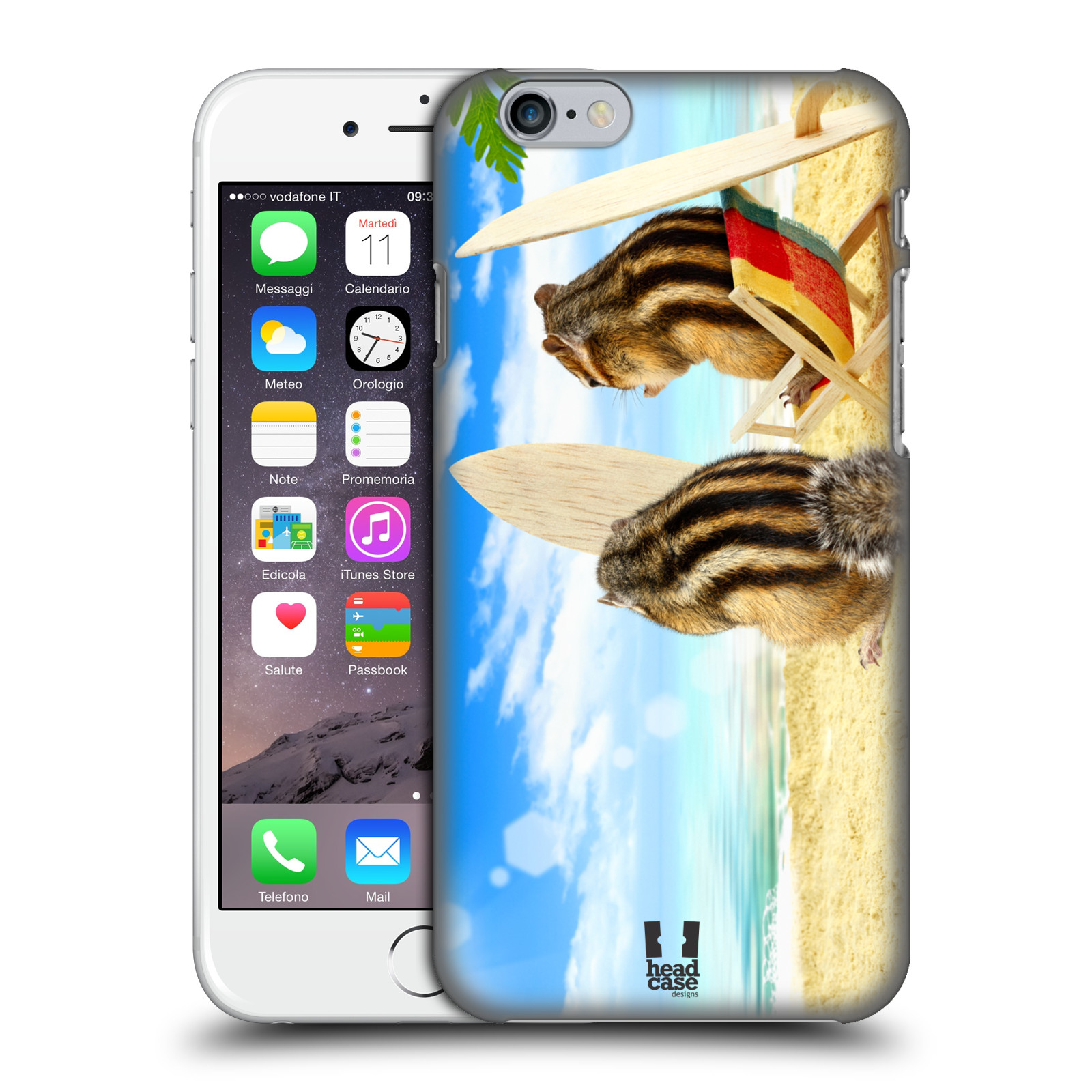 Plastové pouzdro pro mobil Apple Iphone 6/6S vzor Legrační zvířátka veverky surfaři u moře