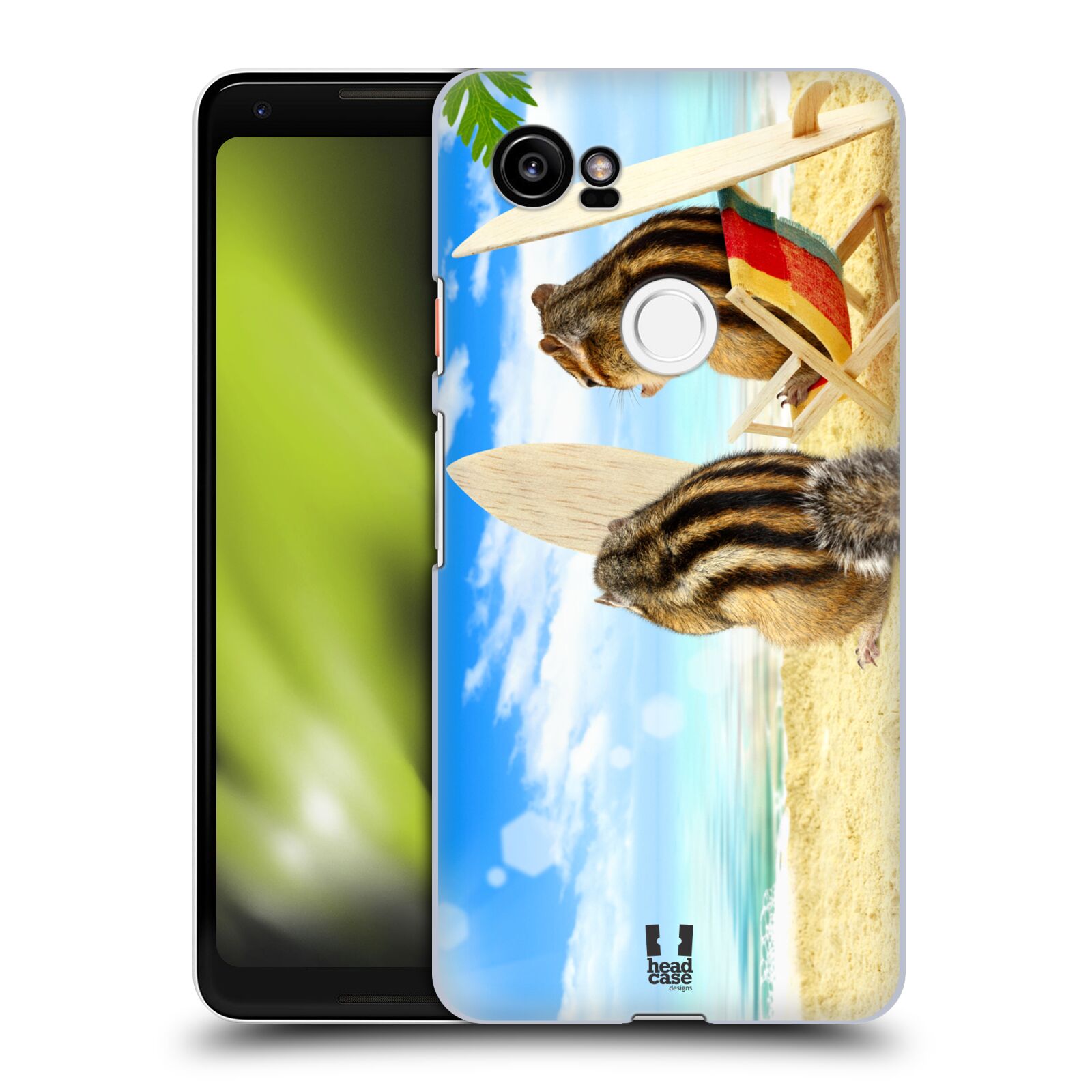 HEAD CASE plastový obal na mobil Google Pixel 2 XL vzor Legrační zvířátka veverky surfaři u moře