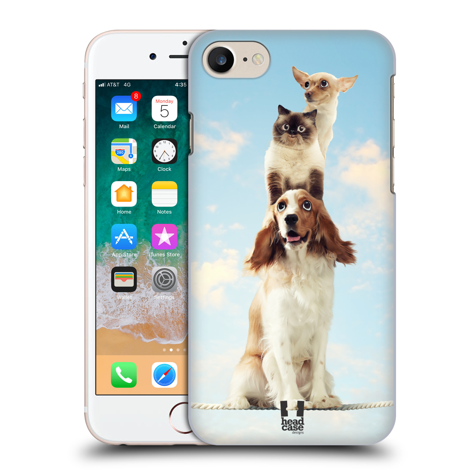 HEAD CASE plastový obal na mobil Apple Iphone 7 vzor Legrační zvířátka zvířecí totem