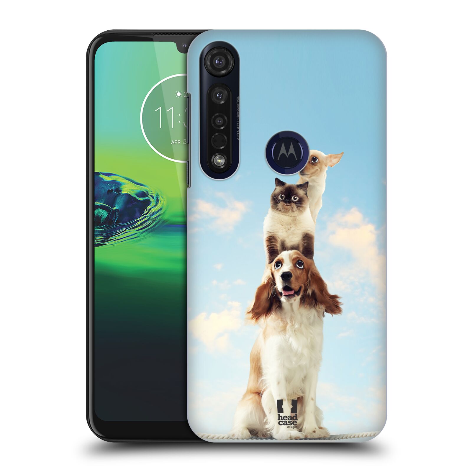 Pouzdro na mobil Motorola Moto G8 PLUS - HEAD CASE - vzor Legrační zvířátka zvířecí totem