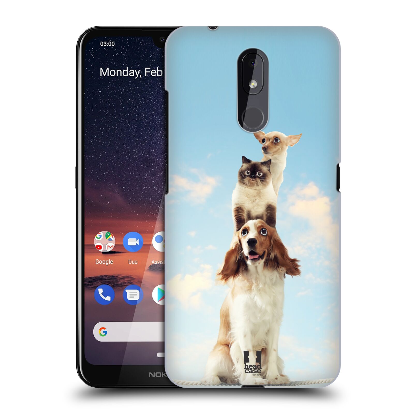 Pouzdro na mobil Nokia 3.2 - HEAD CASE - vzor Legrační zvířátka zvířecí totem