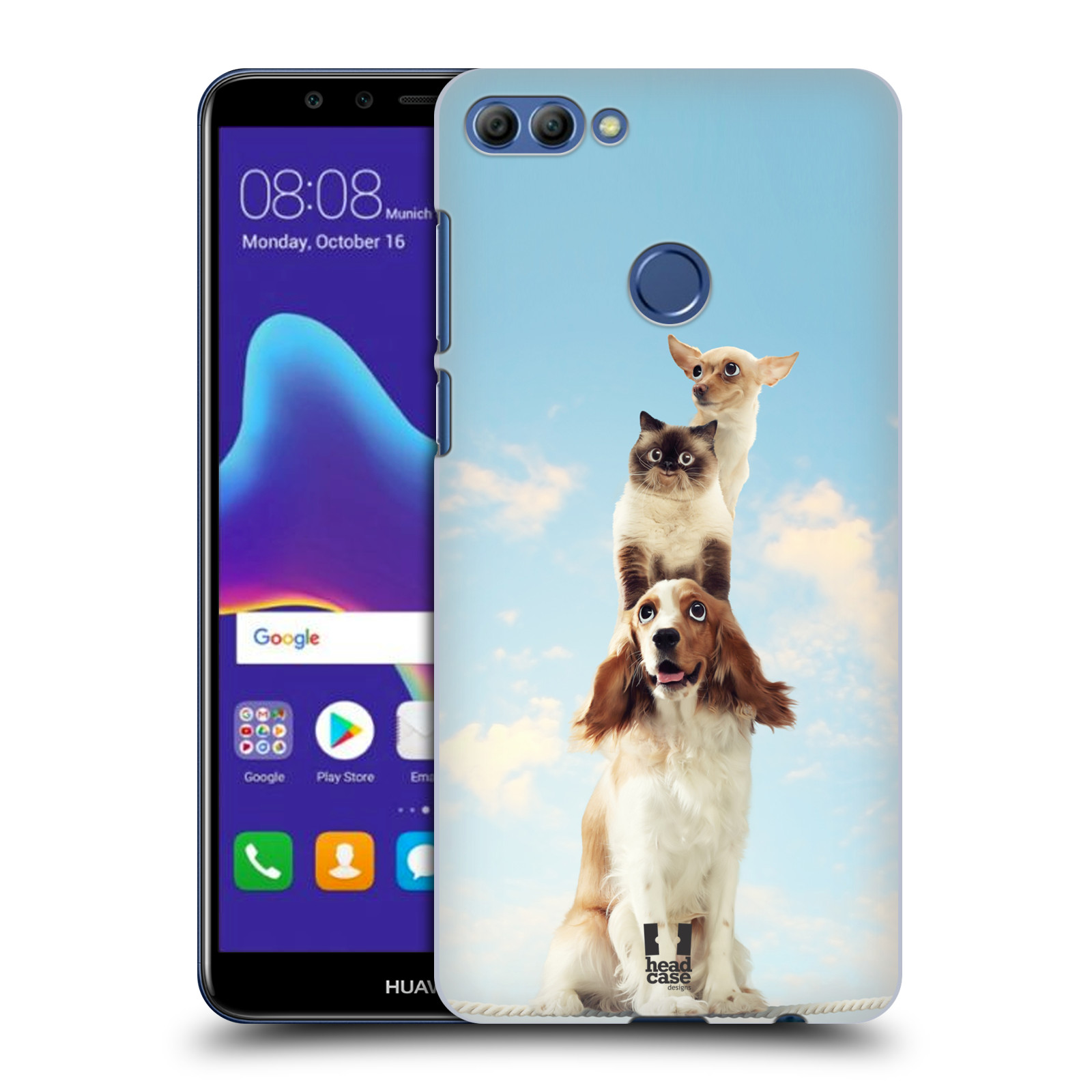 HEAD CASE plastový obal na mobil Huawei Y9 2018 vzor Legrační zvířátka zvířecí totem