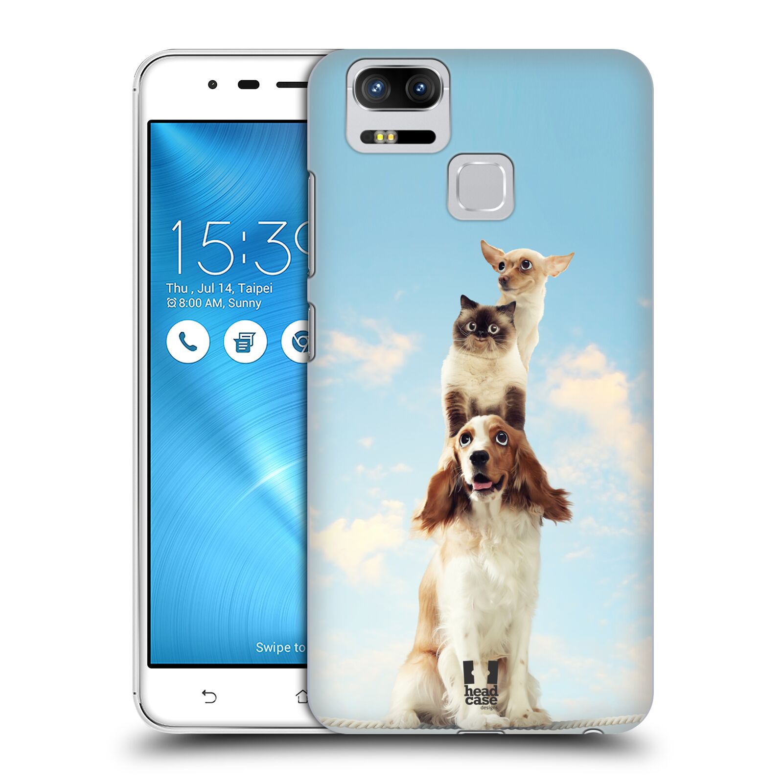 HEAD CASE plastový obal na mobil Asus Zenfone 3 Zoom ZE553KL vzor Legrační zvířátka zvířecí totem