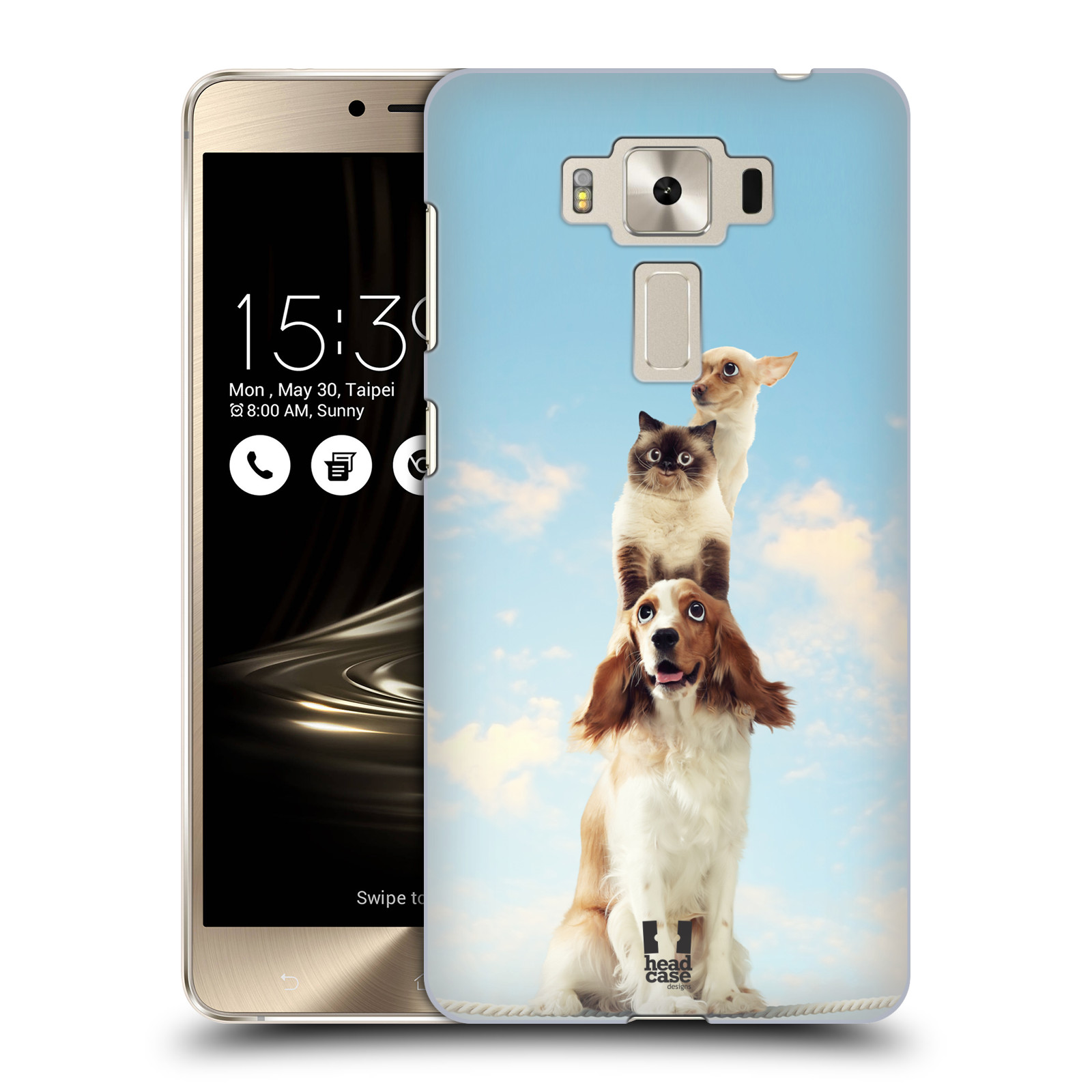 HEAD CASE plastový obal na mobil Asus Zenfone 3 DELUXE ZS550KL vzor Legrační zvířátka zvířecí totem