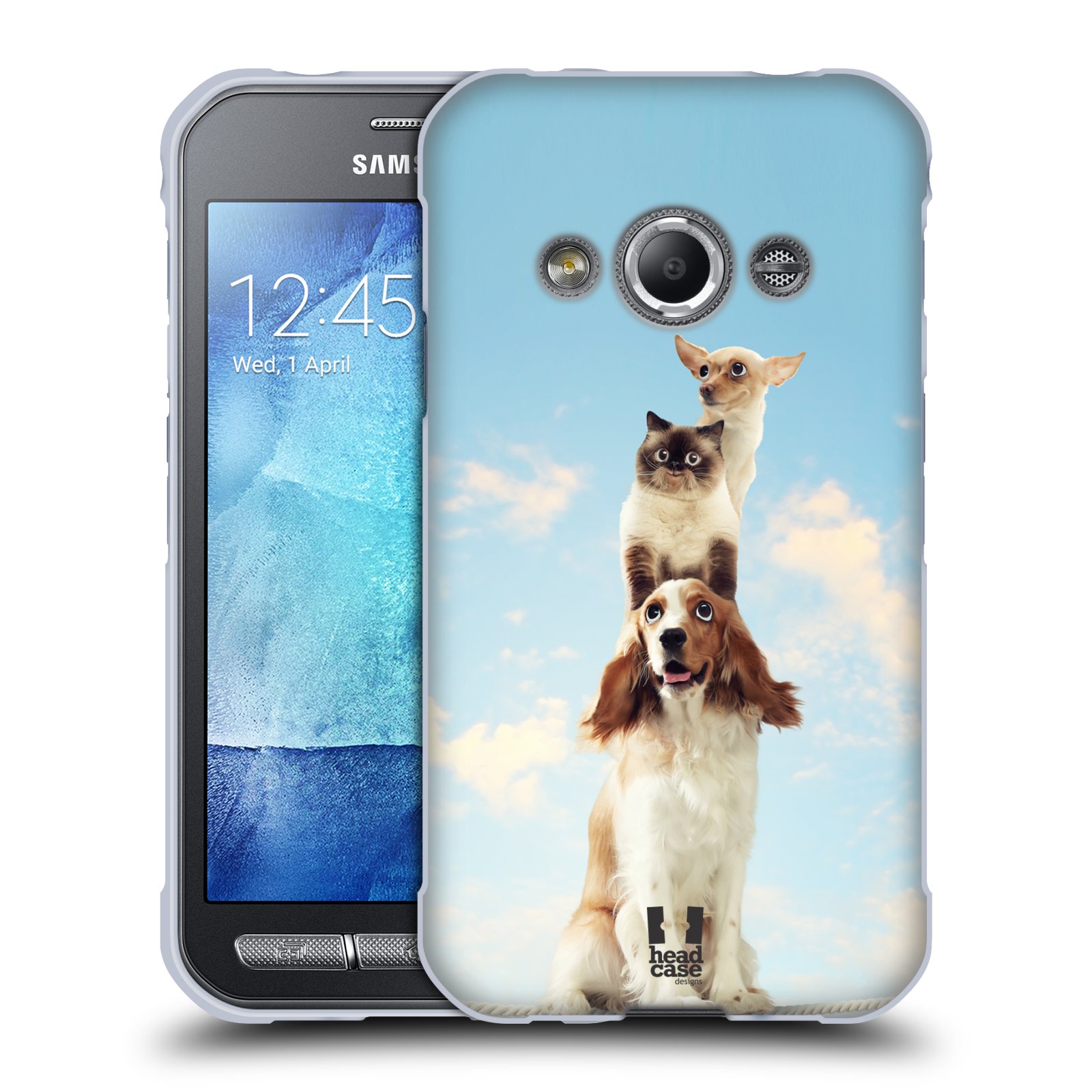 HEAD CASE silikonový obal na mobil Samsung Galaxy Xcover 3 vzor Legrační zvířátka zvířecí totem