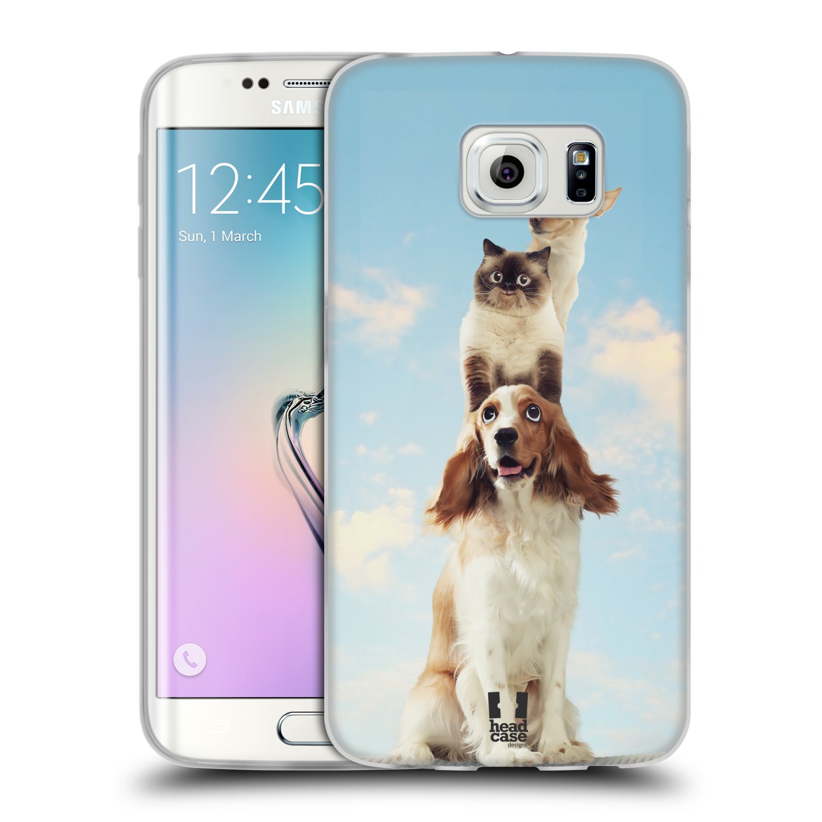 HEAD CASE silikonový obal na mobil Samsung Galaxy S6 EDGE vzor Legrační zvířátka zvířecí totem