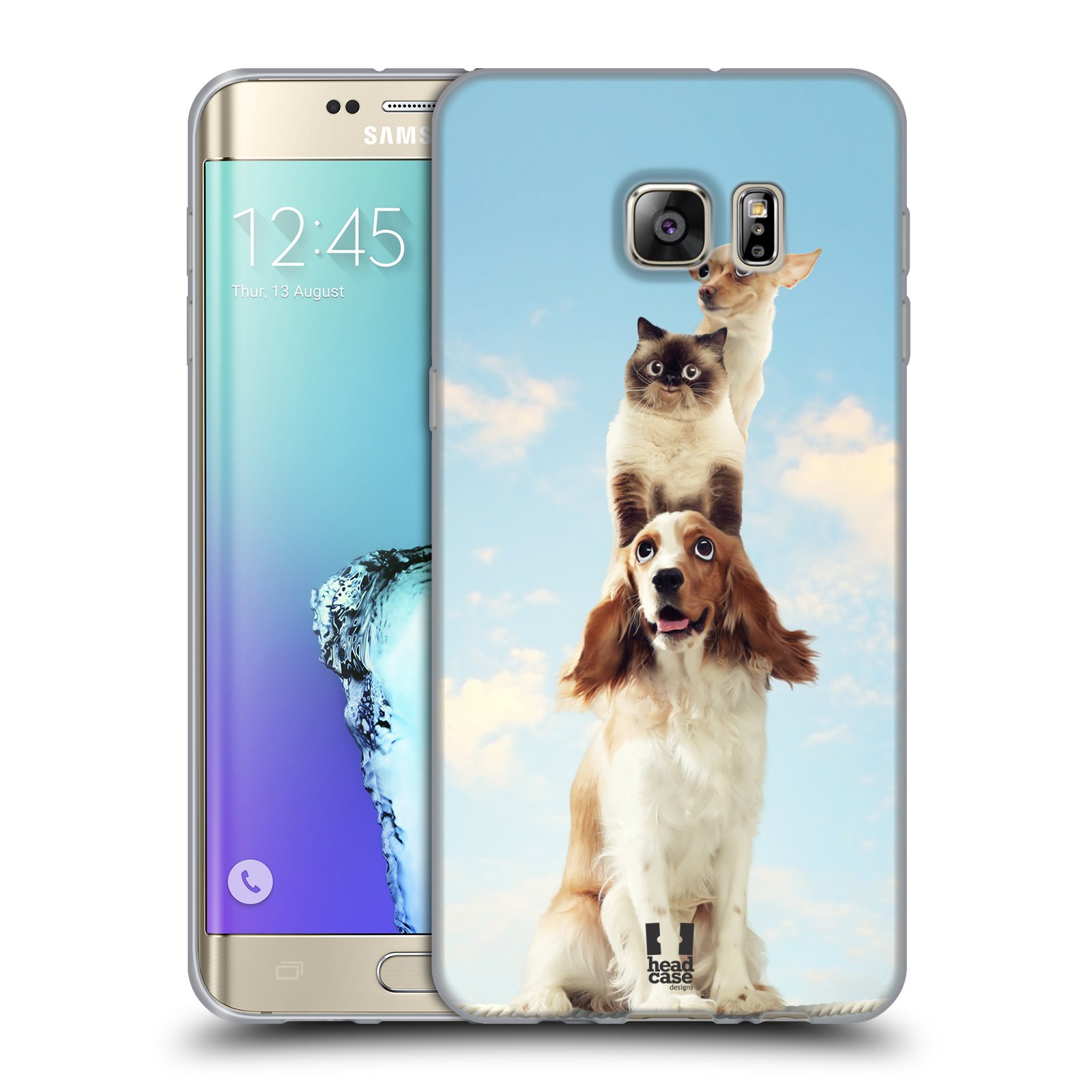 HEAD CASE silikonový obal na mobil Samsung Galaxy S6 EDGE PLUS vzor Legrační zvířátka zvířecí totem