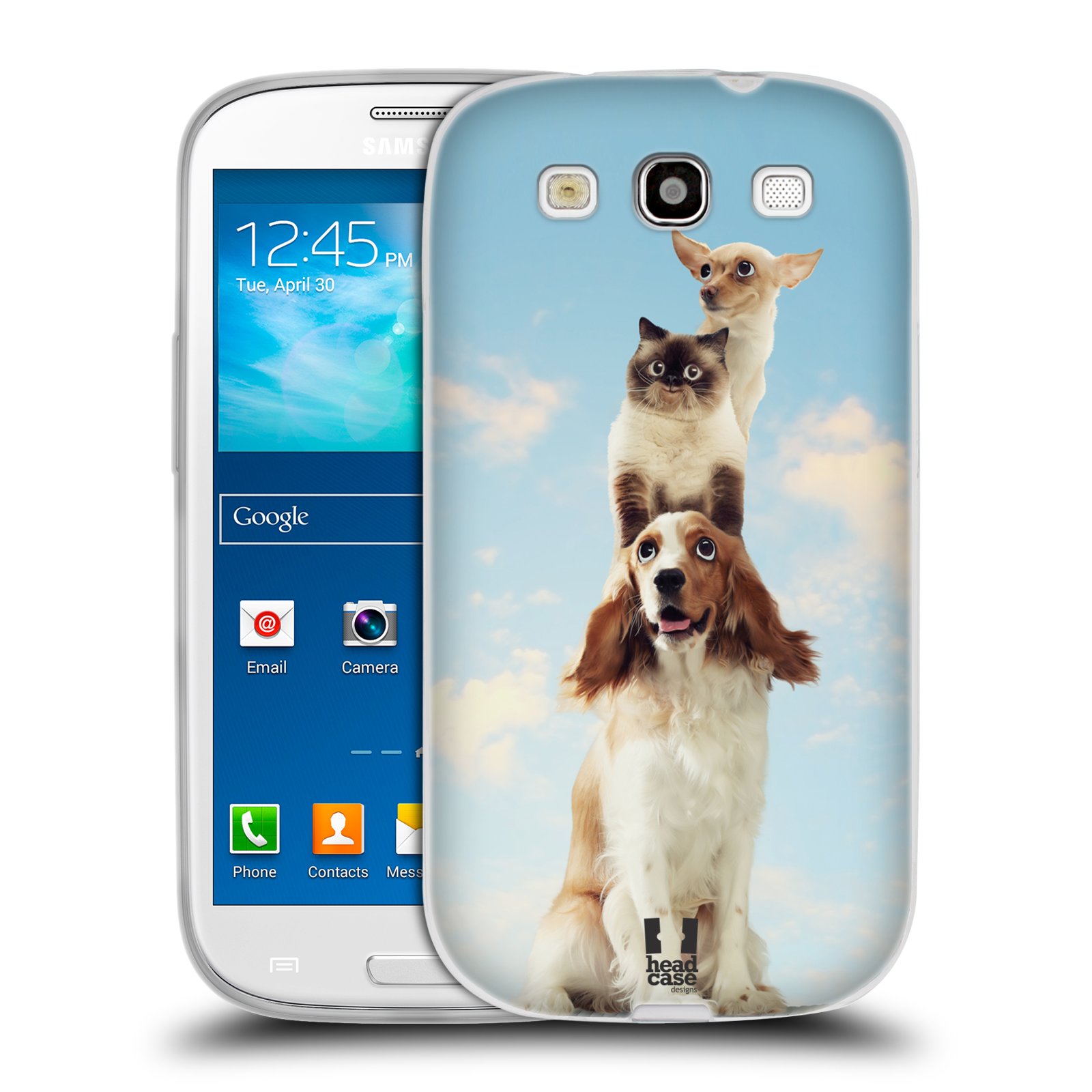 HEAD CASE silikonový obal na mobil Samsung Galaxy S3 i9300 vzor Legrační zvířátka zvířecí totem