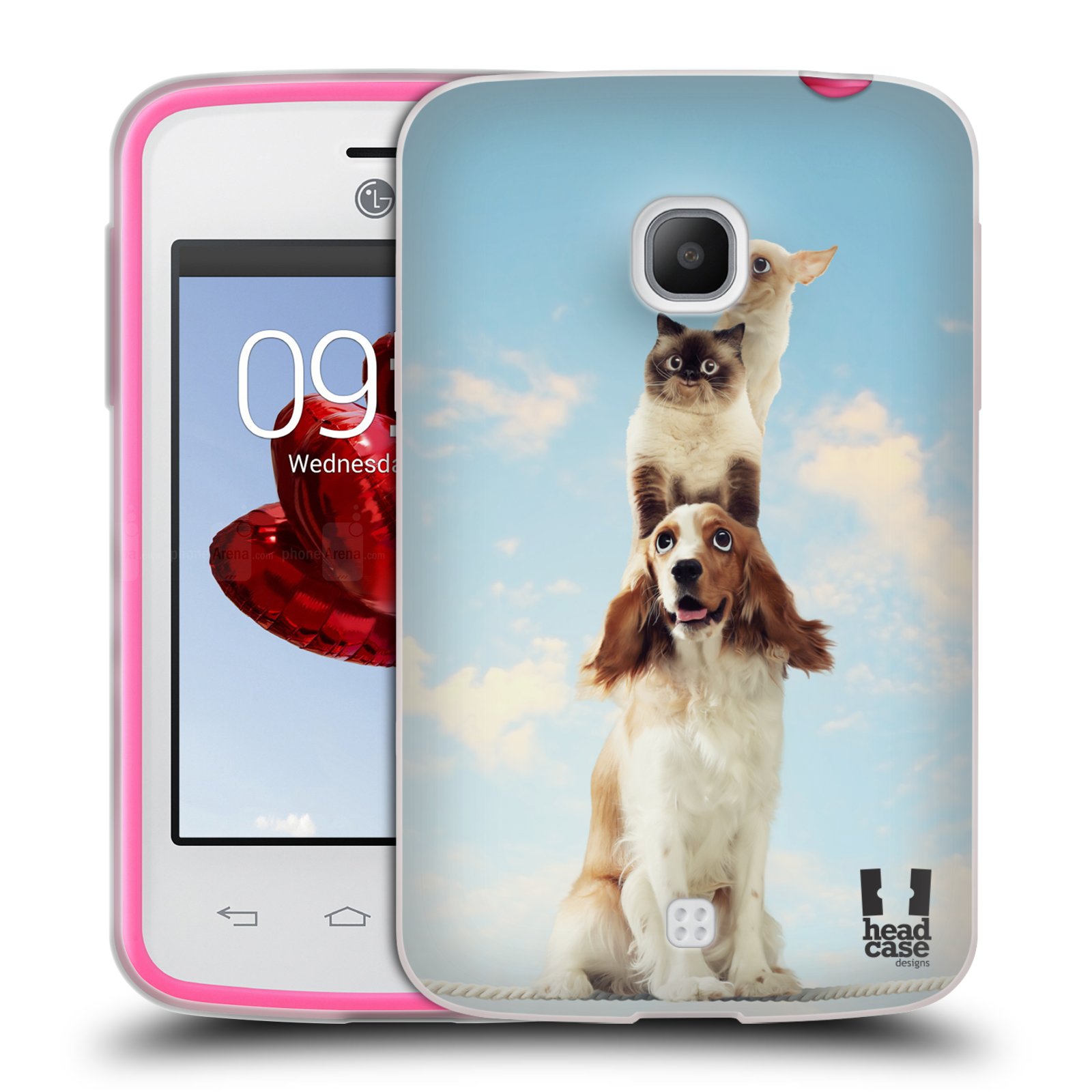 HEAD CASE silikonový obal na mobil LG L30 vzor Legrační zvířátka zvířecí totem