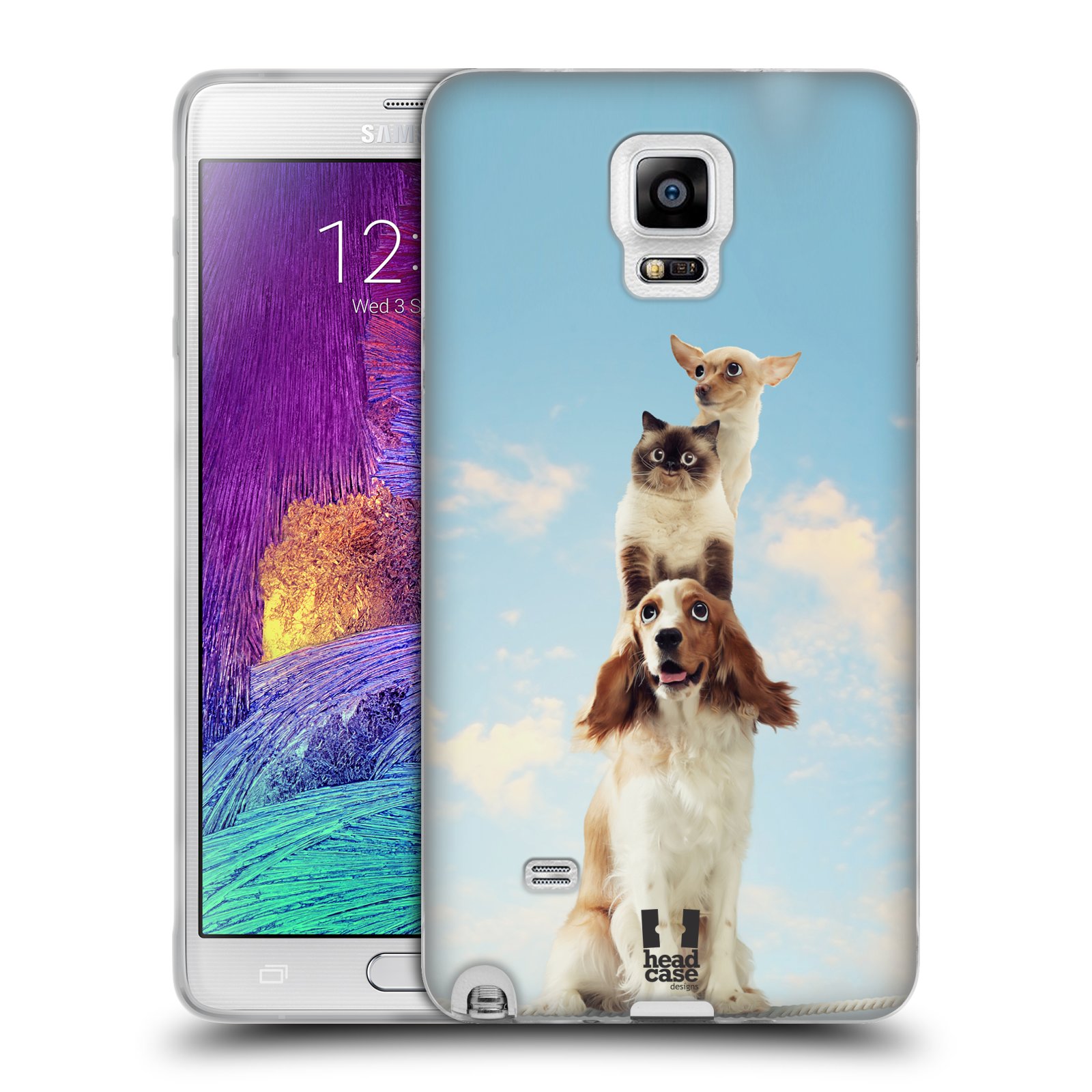 HEAD CASE silikonový obal na mobil Samsung Galaxy Note 4 (N910) vzor Legrační zvířátka zvířecí totem