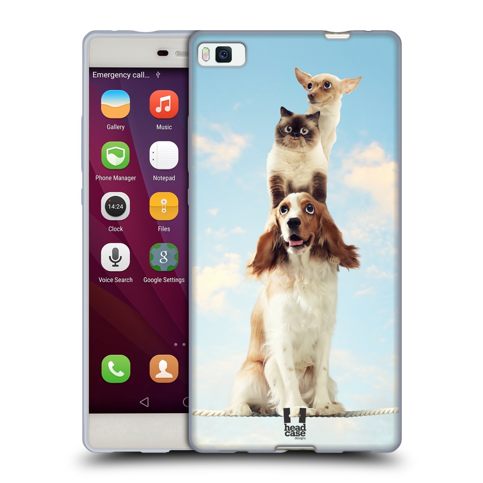 HEAD CASE silikonový obal na mobil Huawei P8 Legrační zvířátka Zvířecí totem