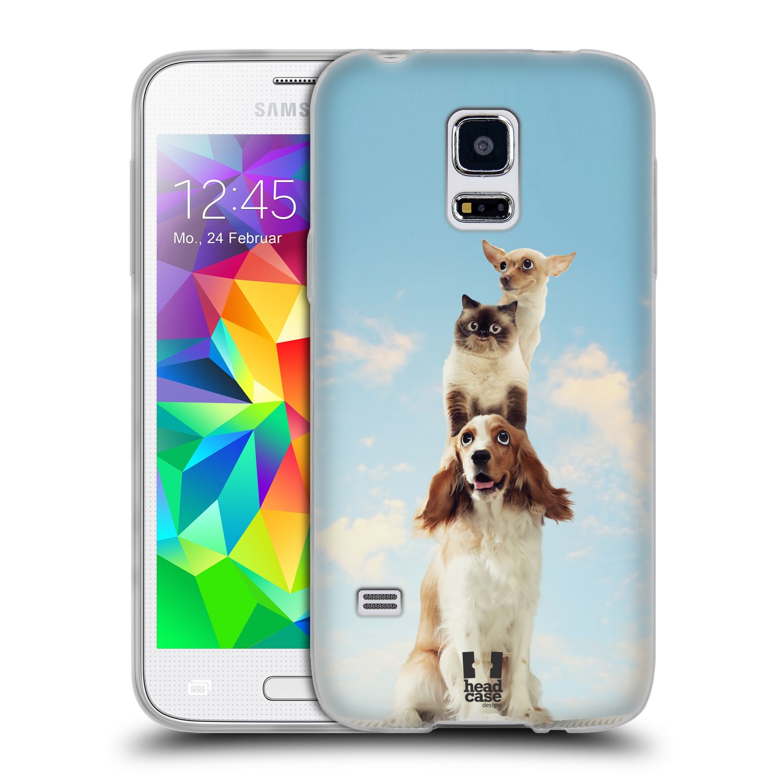 HEAD CASE silikonový obal na mobil Samsung Galaxy S5 MINI vzor Legrační zvířátka zvířecí totem