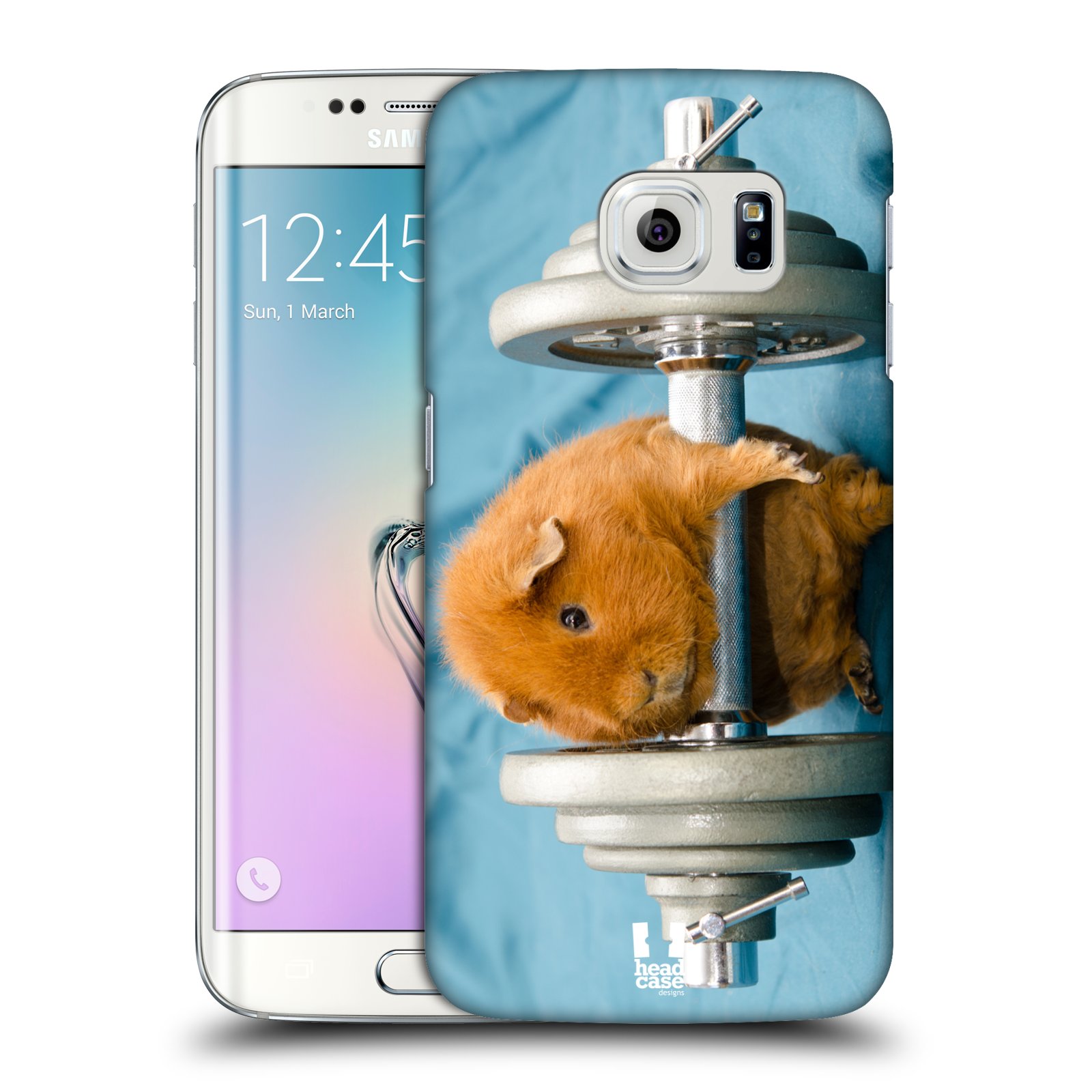 HEAD CASE plastový obal na mobil SAMSUNG Galaxy S6 EDGE (G9250, G925, G925F) vzor Legrační zvířátka křeček/morče silák