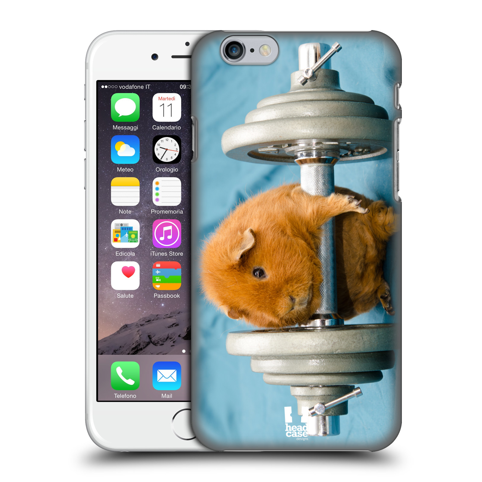 Plastové pouzdro pro mobil Apple Iphone 6/6S vzor Legrační zvířátka křeček/morče silák
