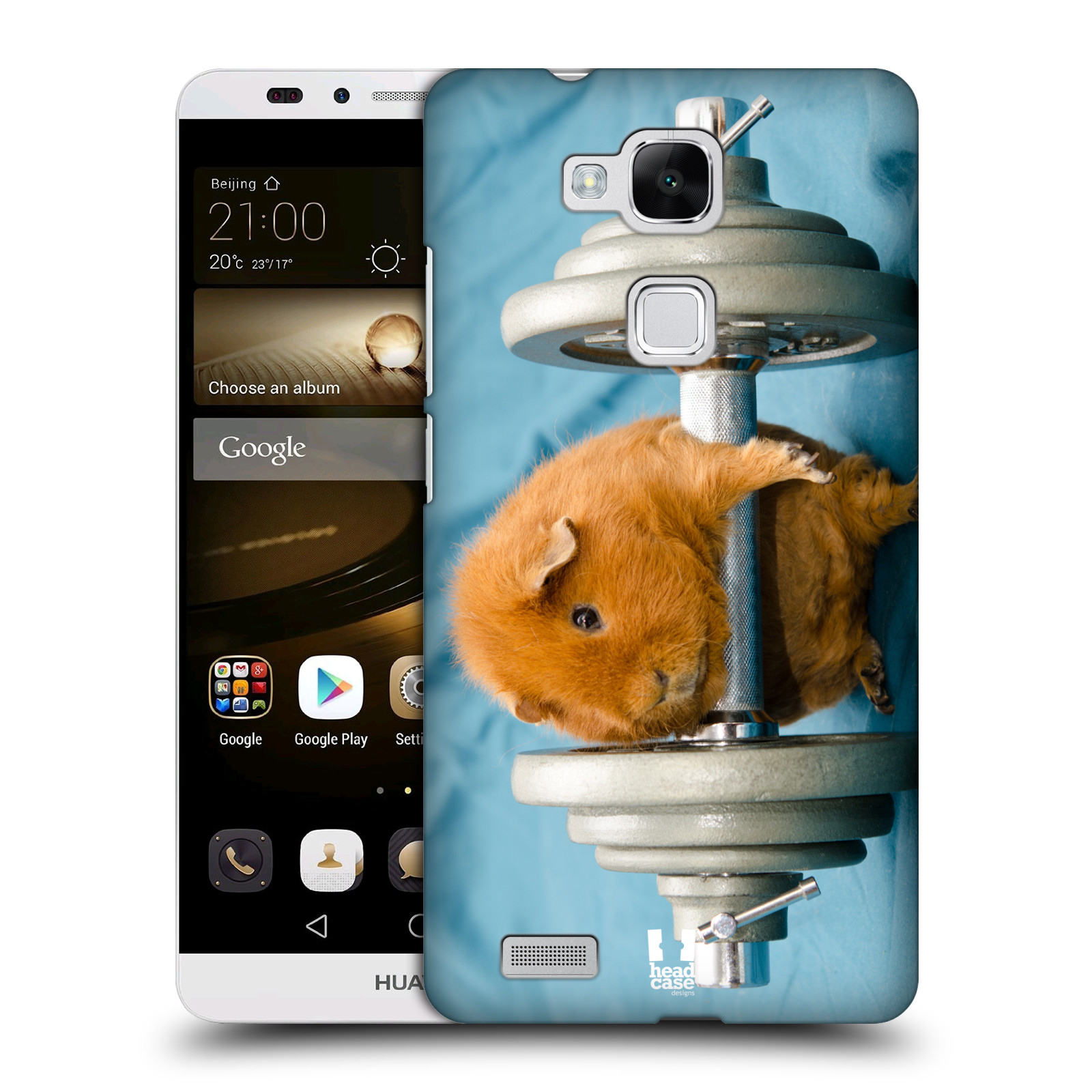HEAD CASE plastový obal na mobil Huawei Mate 7 vzor Legrační zvířátka křeček/morče silák