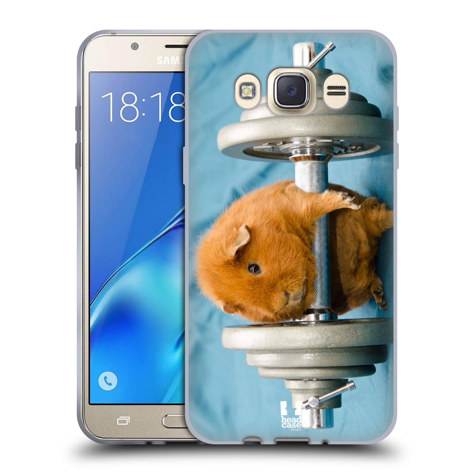 HEAD CASE silikonový obal, kryt na mobil Samsung Galaxy J7 2016 (J710, J710F) vzor Legrační zvířátka křeček/morče silák