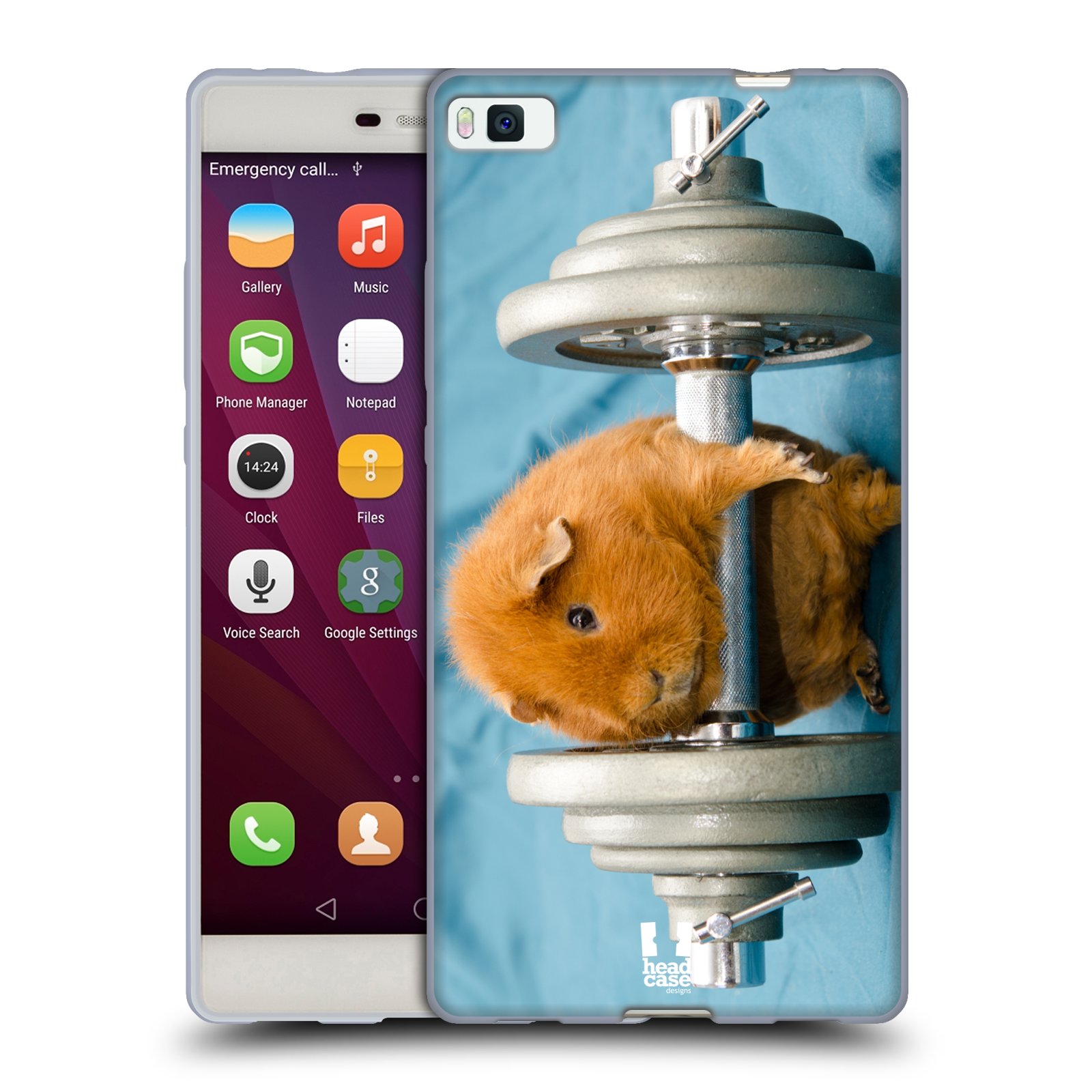 HEAD CASE silikonový obal na mobil Huawei P8 Legrační zvířátka Křeček silák
