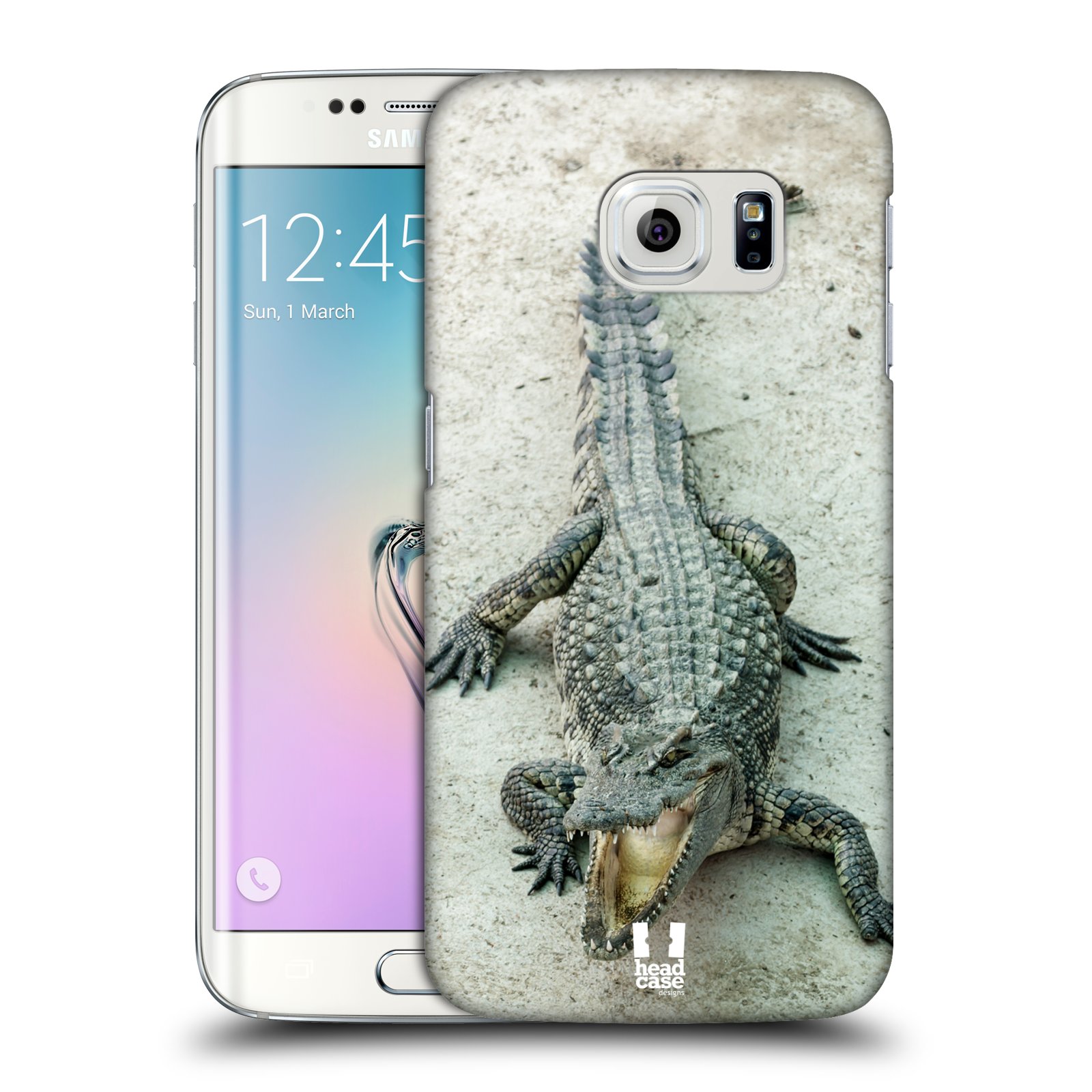 HEAD CASE plastový obal na mobil SAMSUNG Galaxy S6 EDGE (G9250, G925, G925F) vzor Divočina, Divoký život a zvířata foto KROKODÝL, KAJMAN