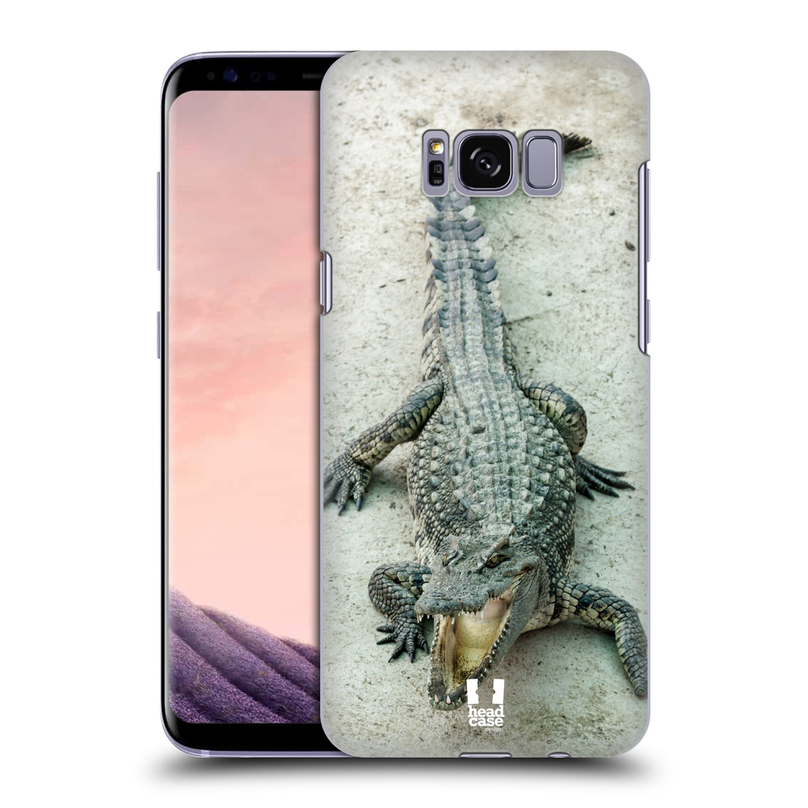 HEAD CASE plastový obal na mobil Samsung Galaxy S8 vzor Divočina, Divoký život a zvířata foto KROKODÝL, KAJMAN