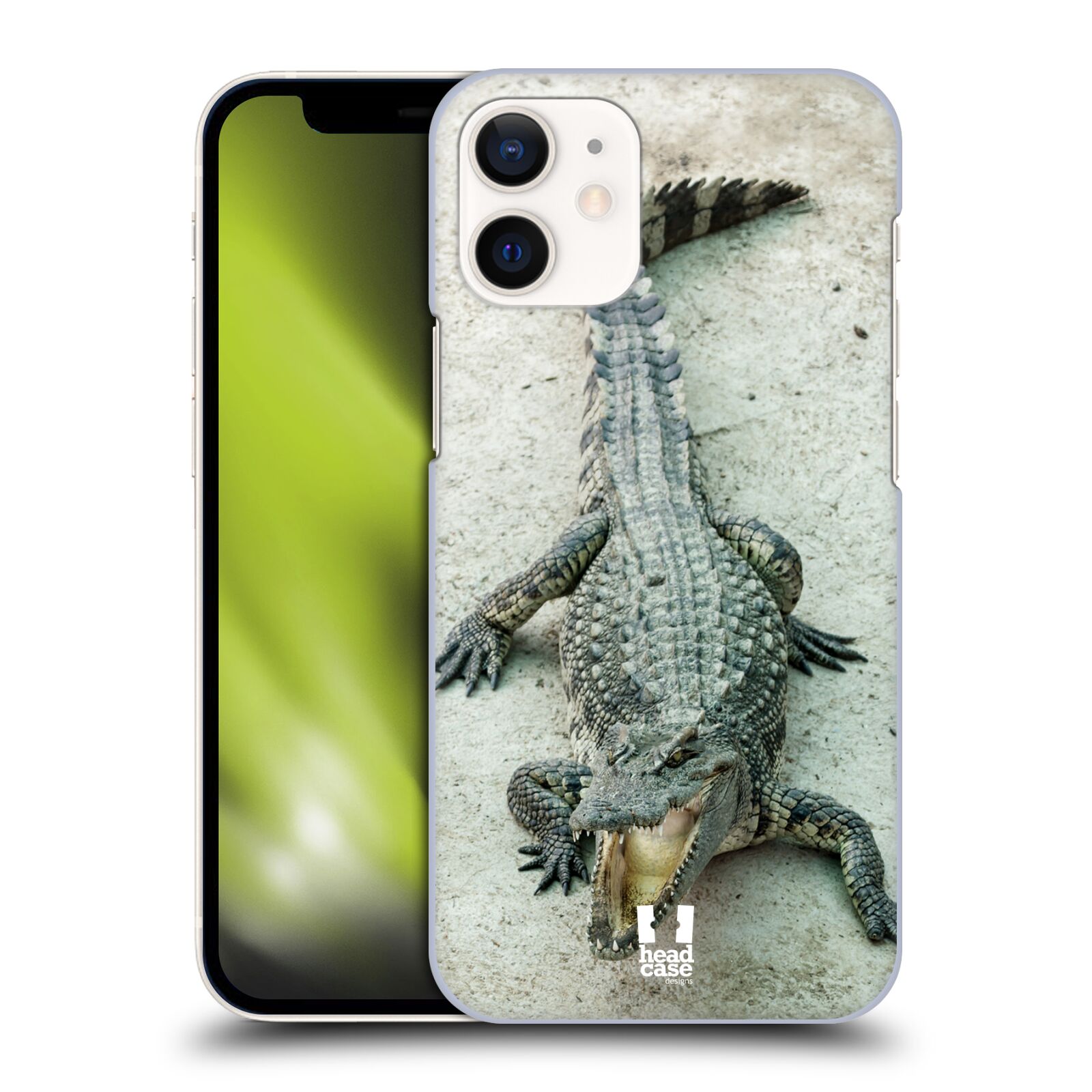 Plastový obal na mobil Apple Iphone 12 MINI vzor Divočina, Divoký život a zvířata foto KROKODÝL, KAJMAN