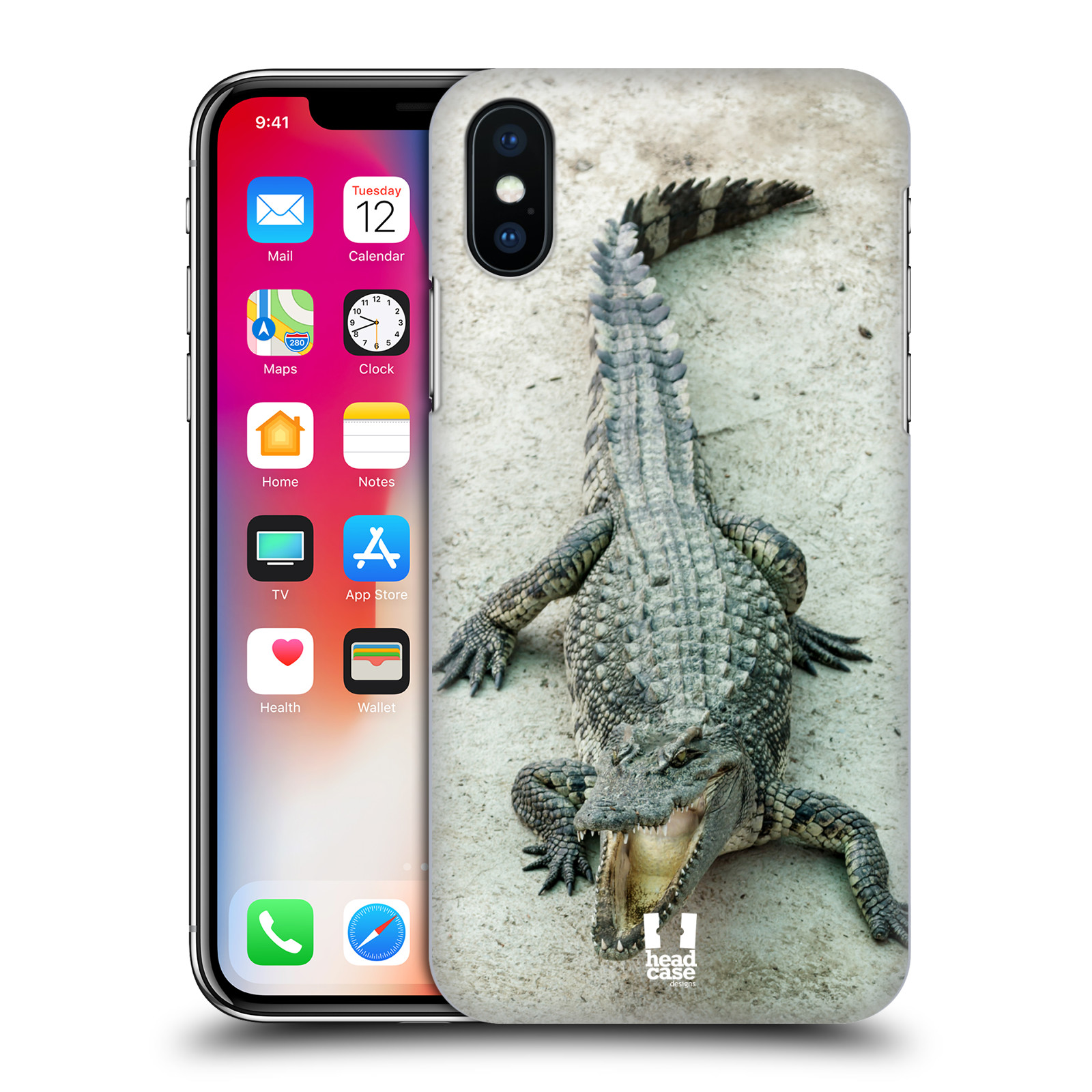 HEAD CASE plastový obal na mobil Apple Iphone X / XS vzor Divočina, Divoký život a zvířata foto KROKODÝL, KAJMAN