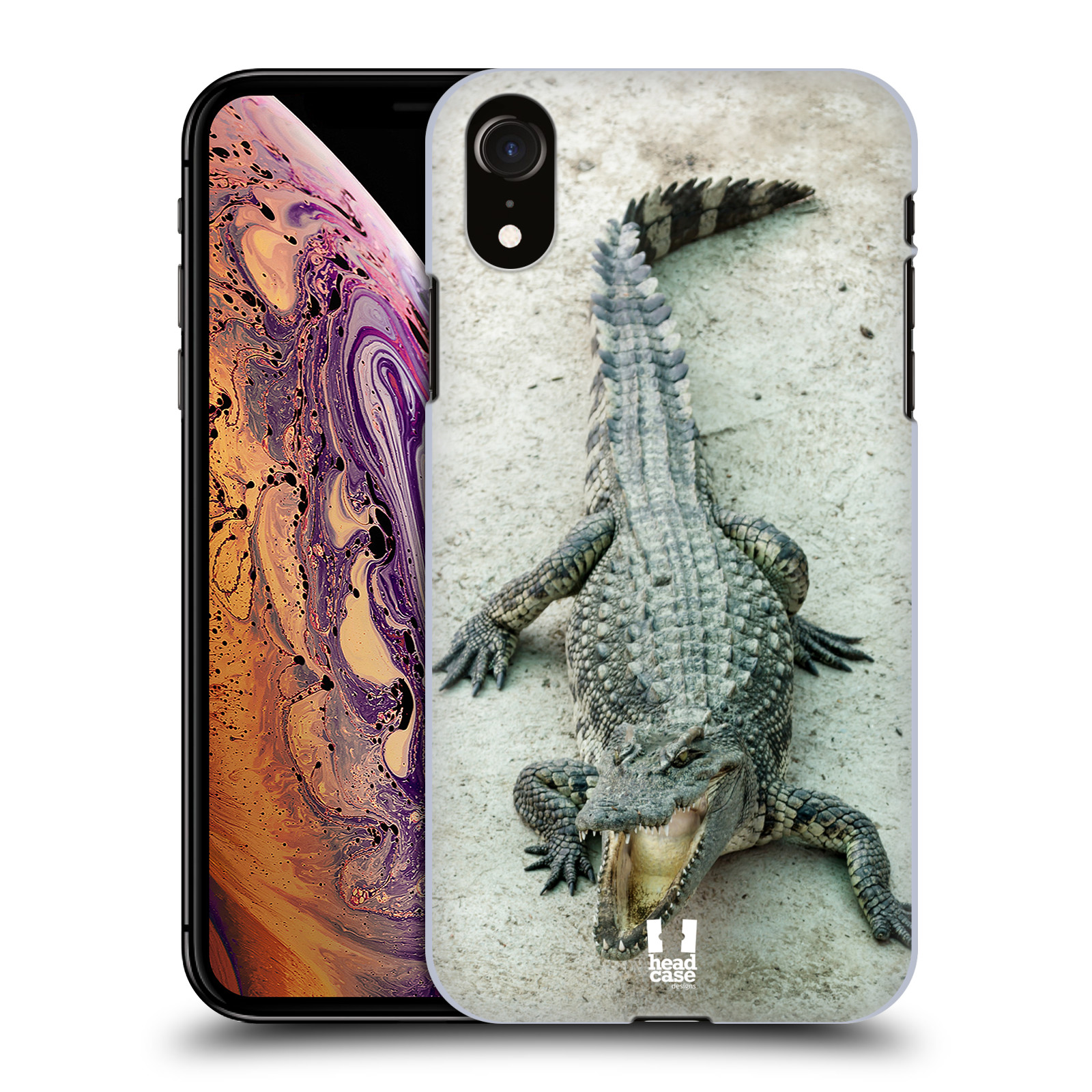 HEAD CASE plastový obal na mobil Apple Iphone XR vzor Divočina, Divoký život a zvířata foto KROKODÝL, KAJMAN