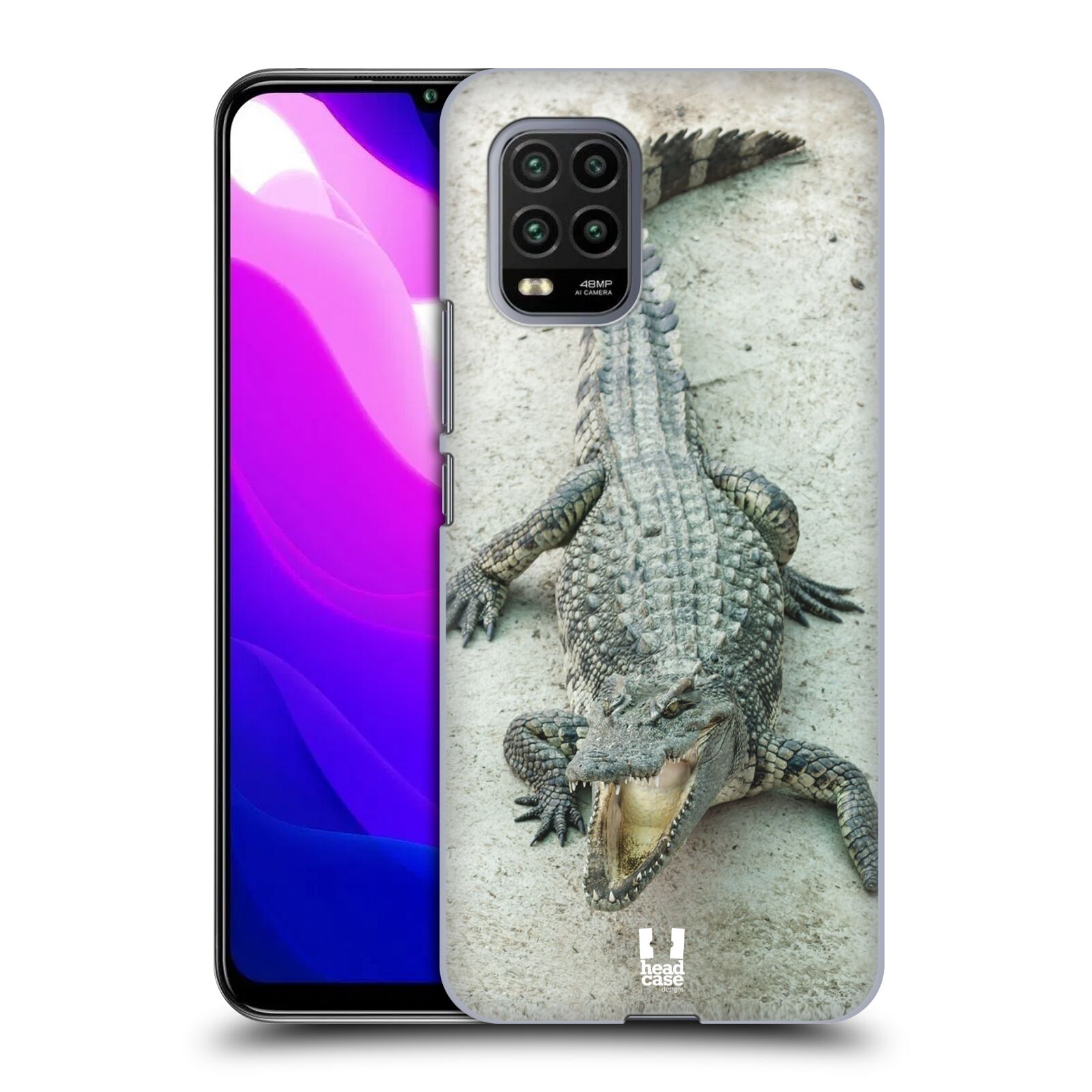 Zadní kryt, obal na mobil Xiaomi Mi 10 LITE vzor Divočina, Divoký život a zvířata foto KROKODÝL, KAJMAN