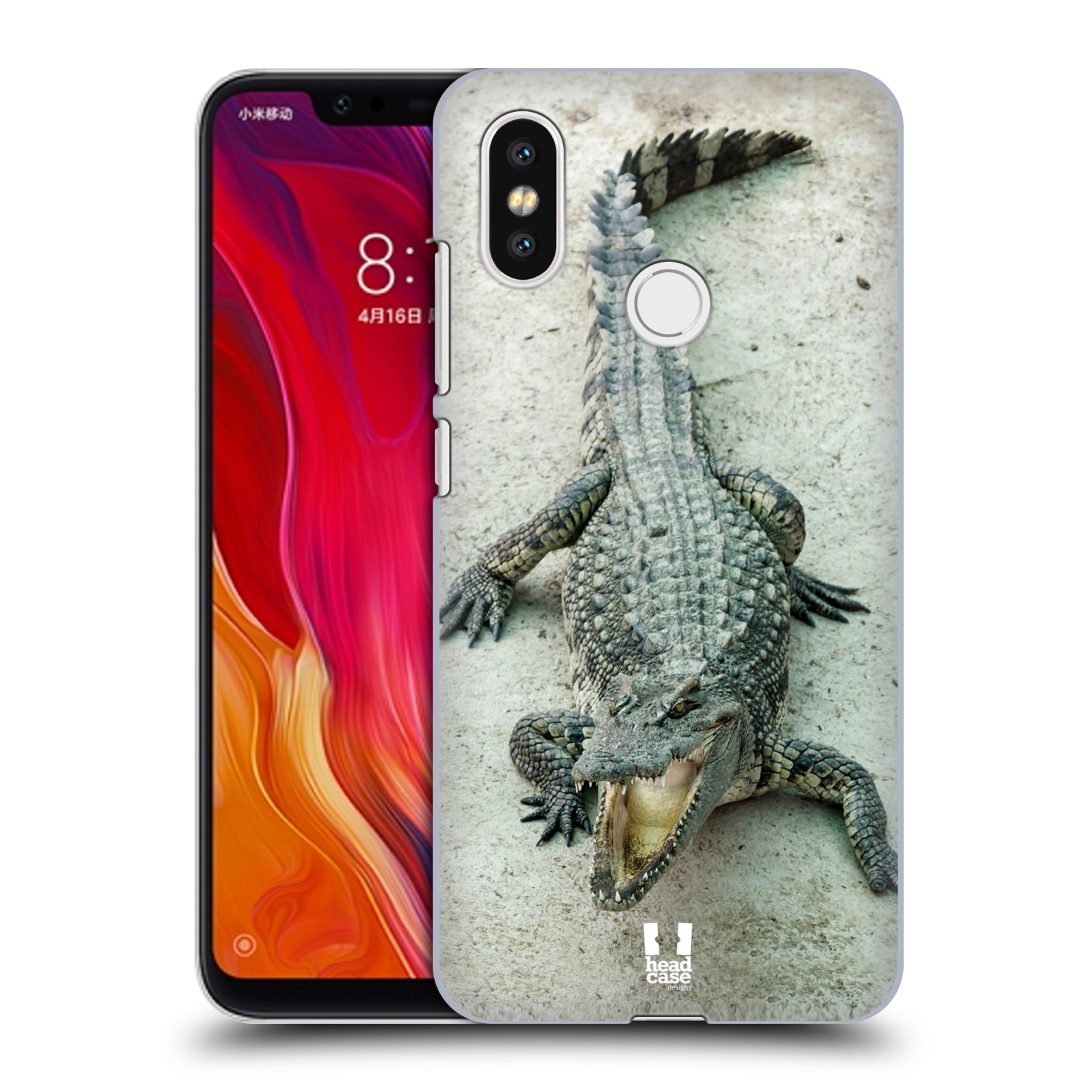 HEAD CASE plastový obal na mobil Xiaomi Mi 8 vzor Divočina, Divoký život a zvířata foto KROKODÝL, KAJMAN