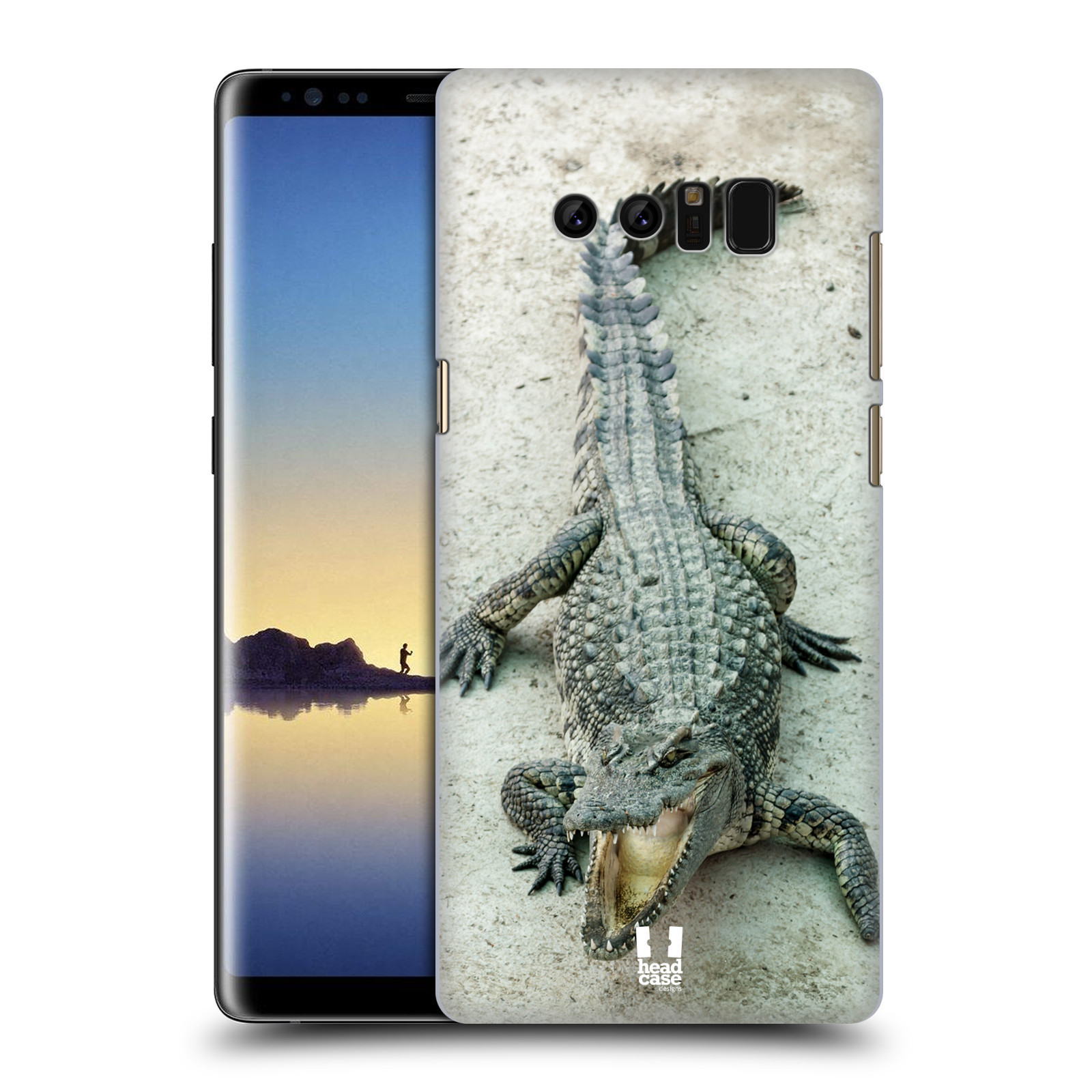 HEAD CASE plastový obal na mobil Samsung Galaxy Note 8 vzor Divočina, Divoký život a zvířata foto KROKODÝL, KAJMAN