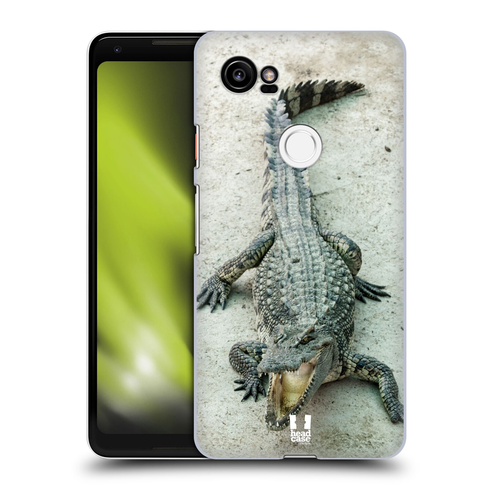 HEAD CASE plastový obal na mobil Google Pixel 2 XL vzor Divočina, Divoký život a zvířata foto KROKODÝL, KAJMAN
