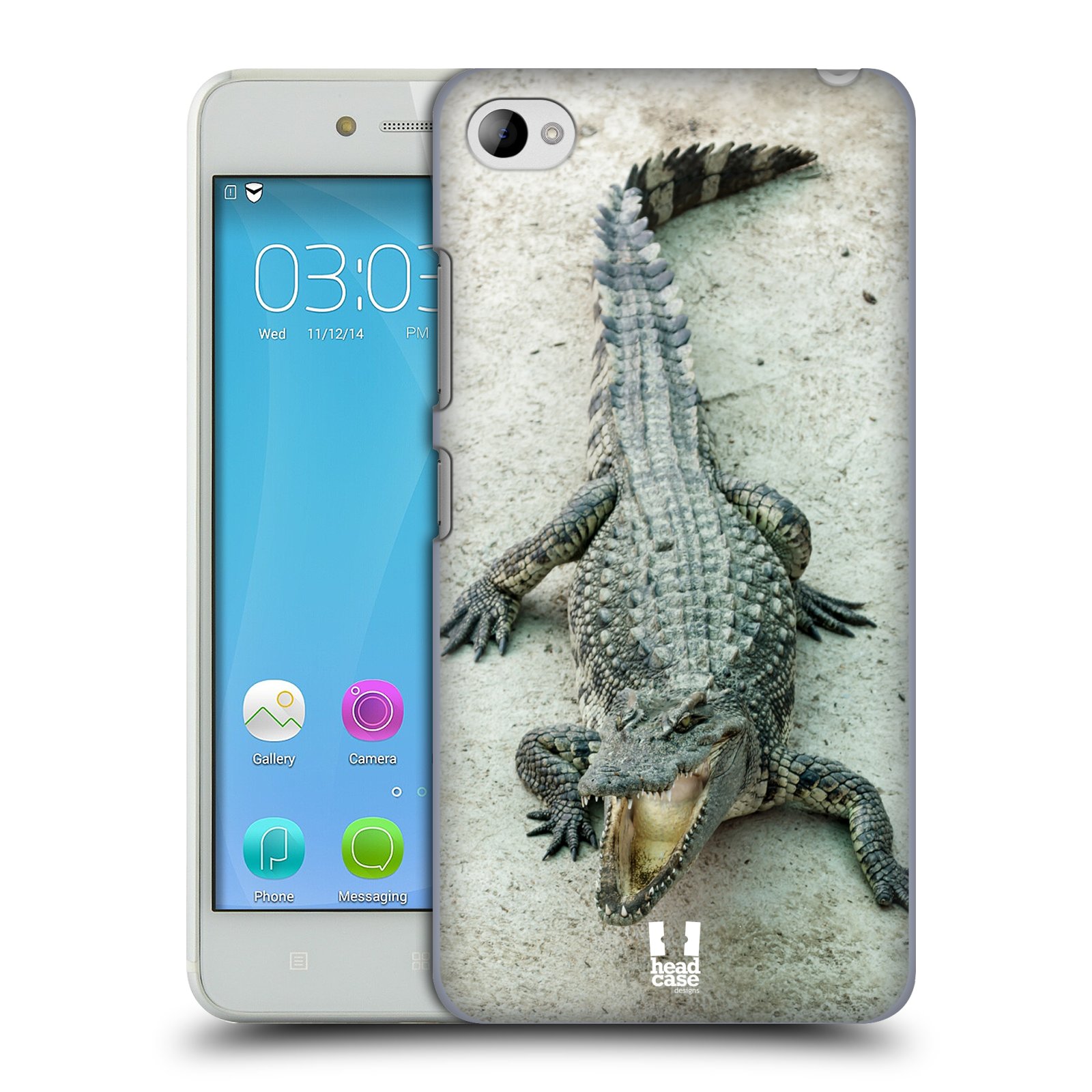 HEAD CASE pevný plastový obal na mobil LENOVO S90 vzor Divočina, Divoký život a zvířata foto KROKODÝL, KAJMAN