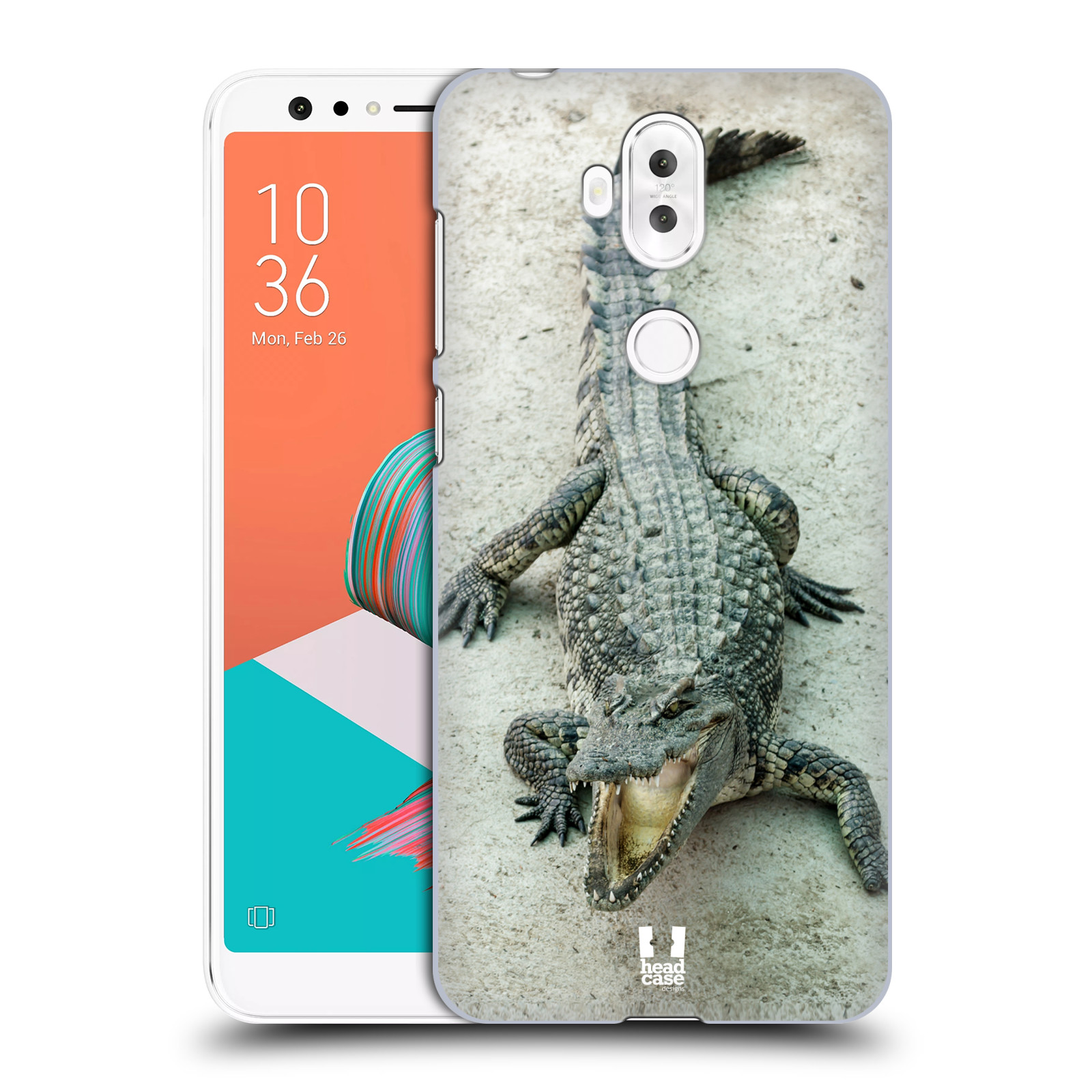 HEAD CASE plastový obal na mobil Asus Zenfone 5 LITE ZC600KL vzor Divočina, Divoký život a zvířata foto KROKODÝL, KAJMAN