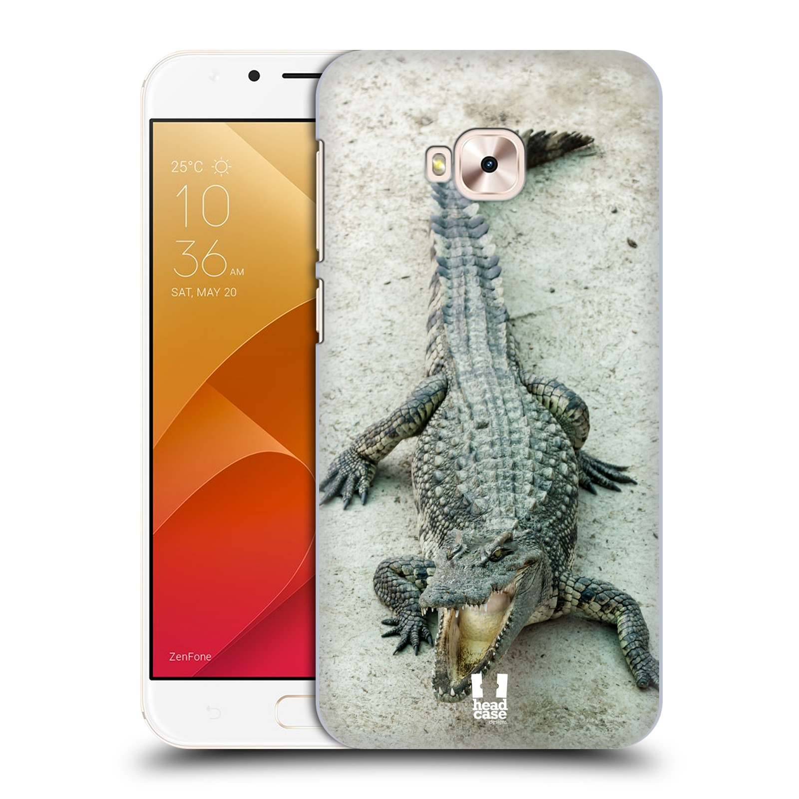 HEAD CASE plastový obal na mobil Asus Zenfone 4 Selfie Pro ZD552KL vzor Divočina, Divoký život a zvířata foto KROKODÝL, KAJMAN