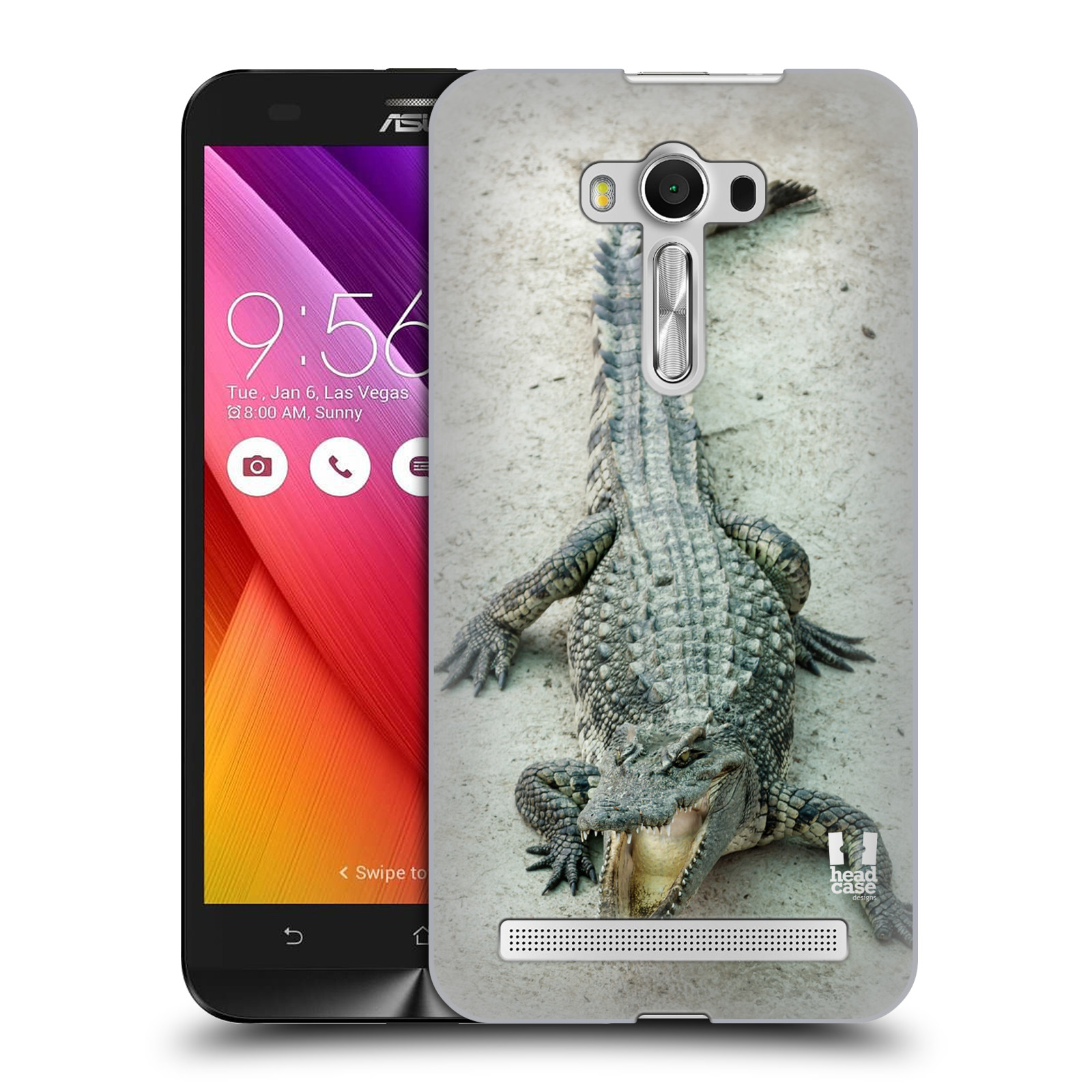 HEAD CASE plastový obal na mobil Asus Zenfone 2 LASER (5,5 displej ZE550KL) vzor Divočina, Divoký život a zvířata foto KROKODÝL, KAJMAN