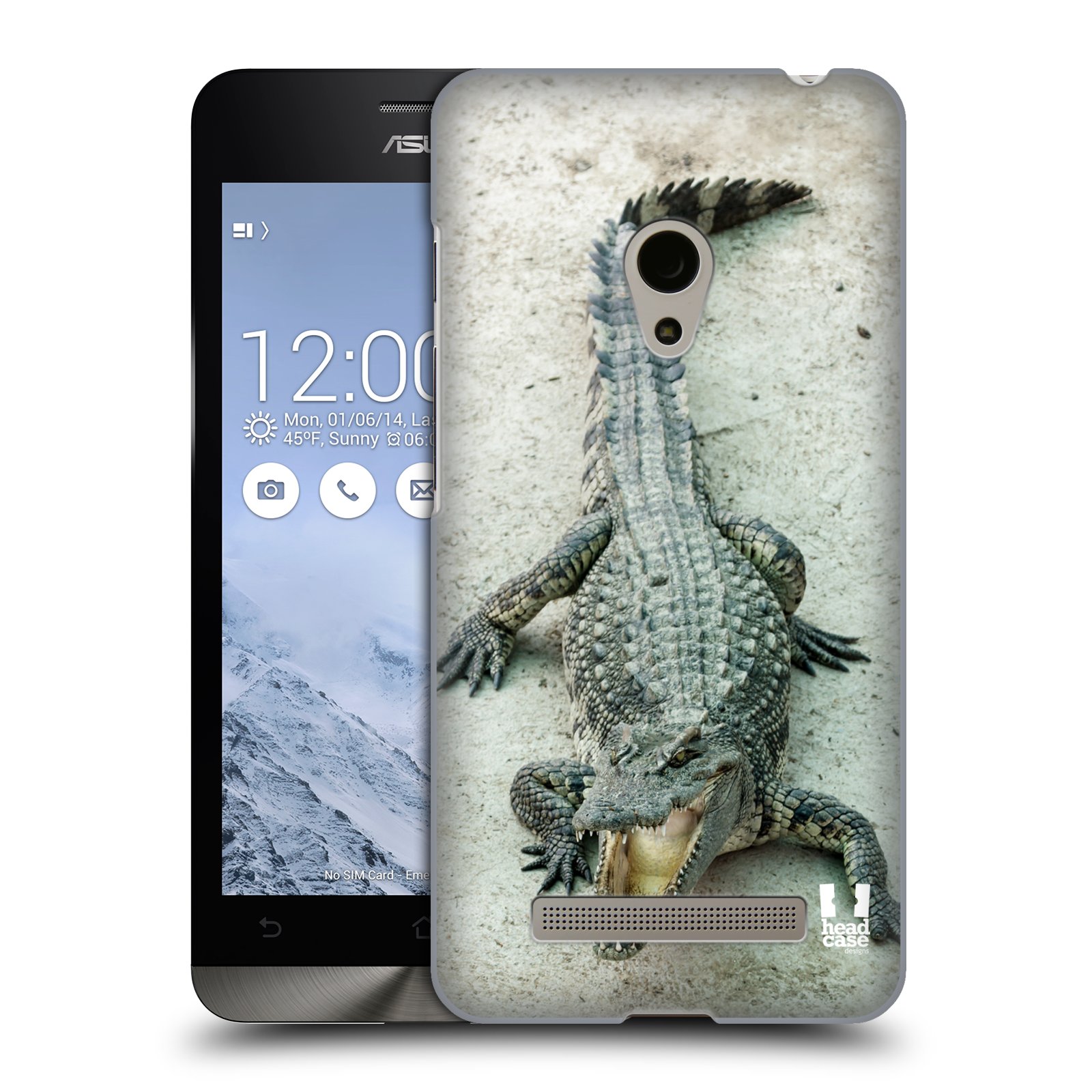HEAD CASE plastový obal na mobil Asus Zenfone 5 vzor Divočina, Divoký život a zvířata foto KROKODÝL, KAJMAN