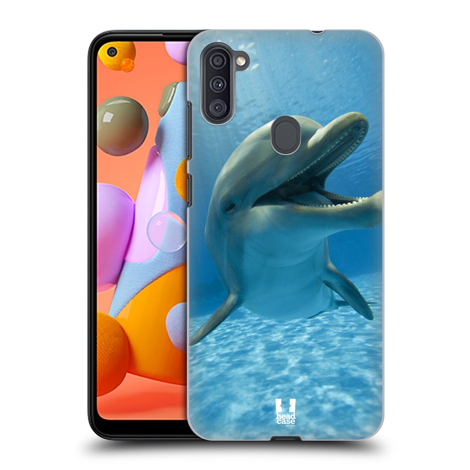 Zadní obal pro mobil Samsung Galaxy A11 - HEAD CASE - Svět zvířat delfín v moři