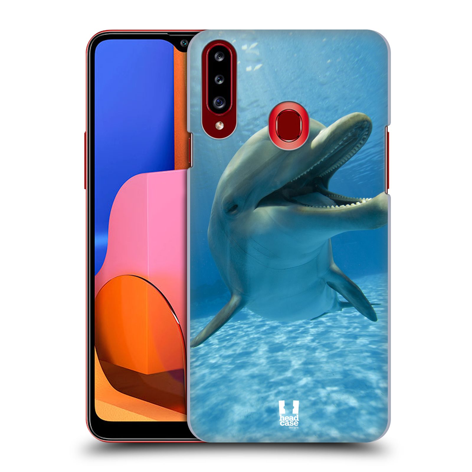 Zadní obal pro mobil Samsung Galaxy A20s - HEAD CASE - Svět zvířat delfín v moři