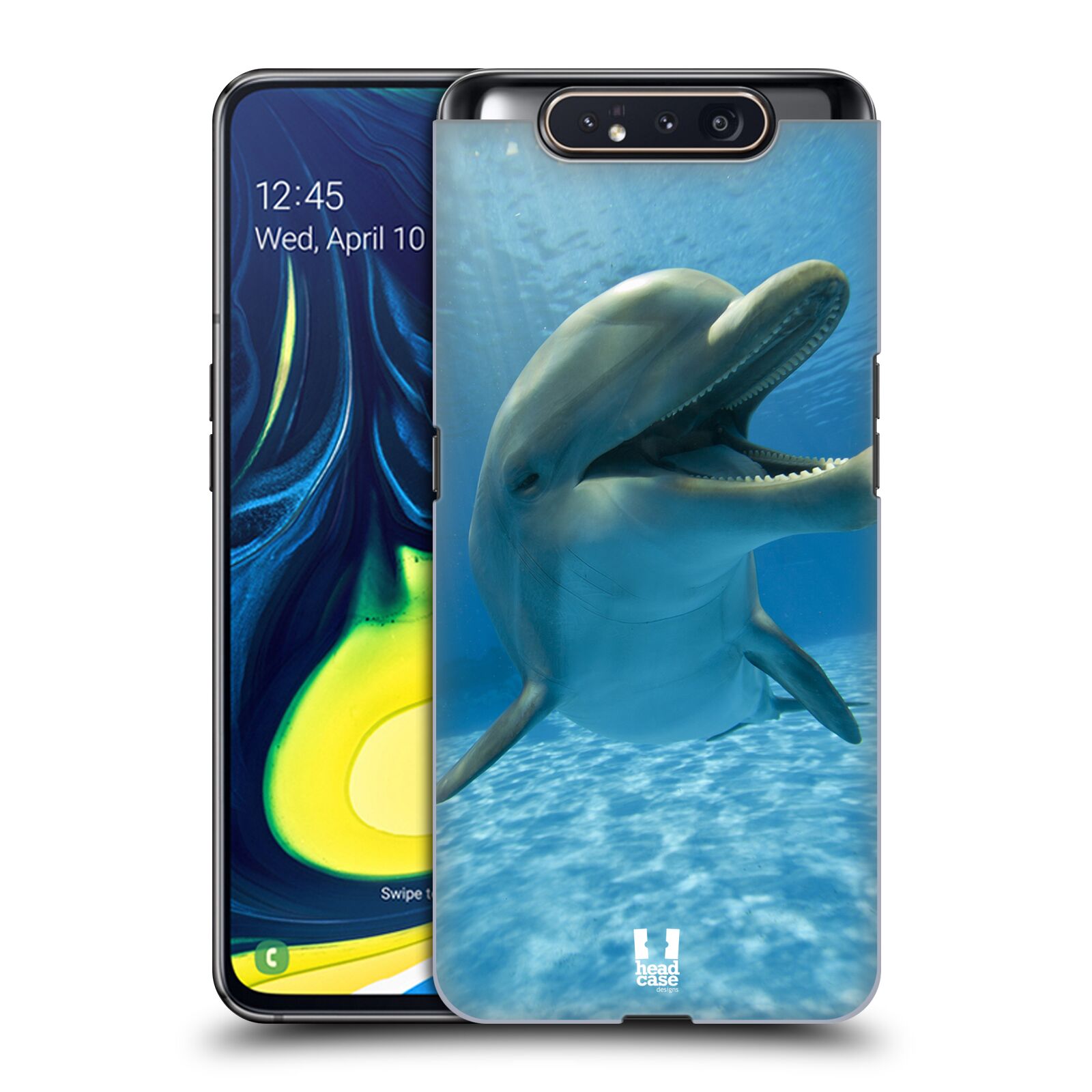 Zadní obal pro mobil Samsung Galaxy A80 - HEAD CASE - Svět zvířat delfín v moři