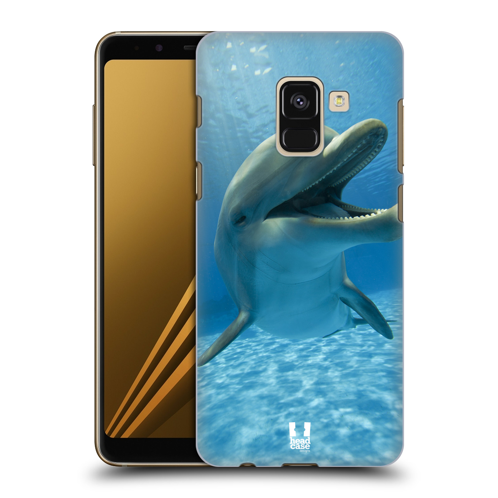 Zadní obal pro mobil Samsung Galaxy A8+ - HEAD CASE - Svět zvířat delfín v moři