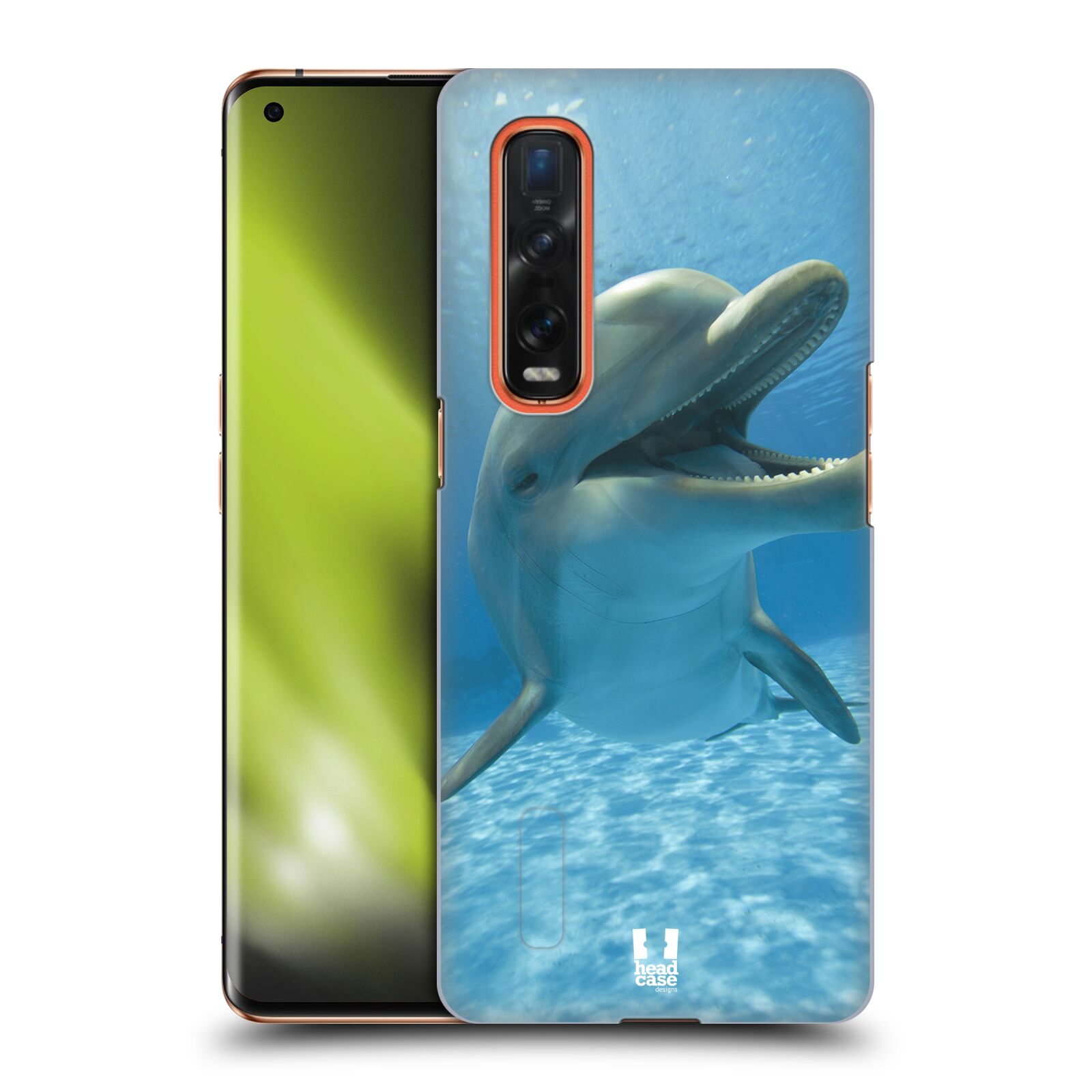 Zadní obal pro mobil Oppo Find X2 PRO - HEAD CASE - Svět zvířat delfín v moři
