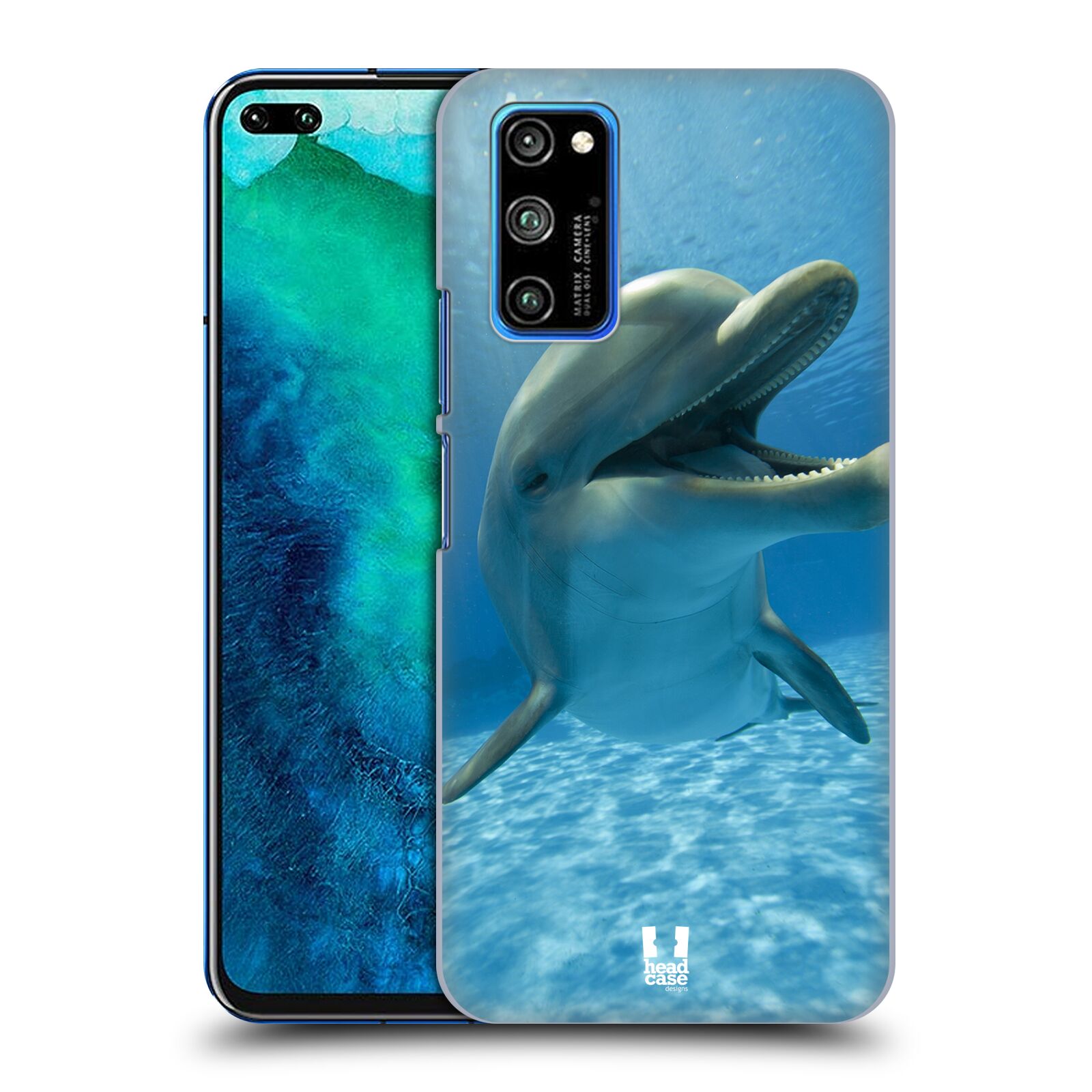 Zadní obal pro mobil Honor View 30 PRO - HEAD CASE - Svět zvířat delfín v moři